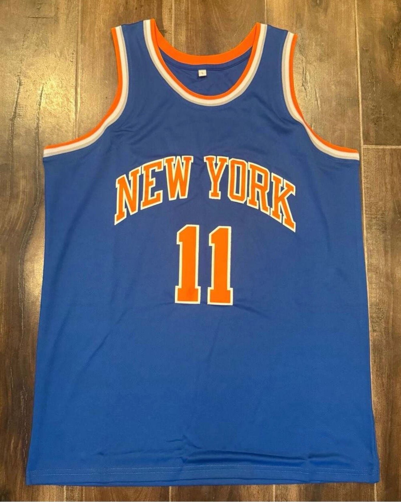 Jalen Brunson New York Knicks 11 Jersey Size L Blue Basketball 4