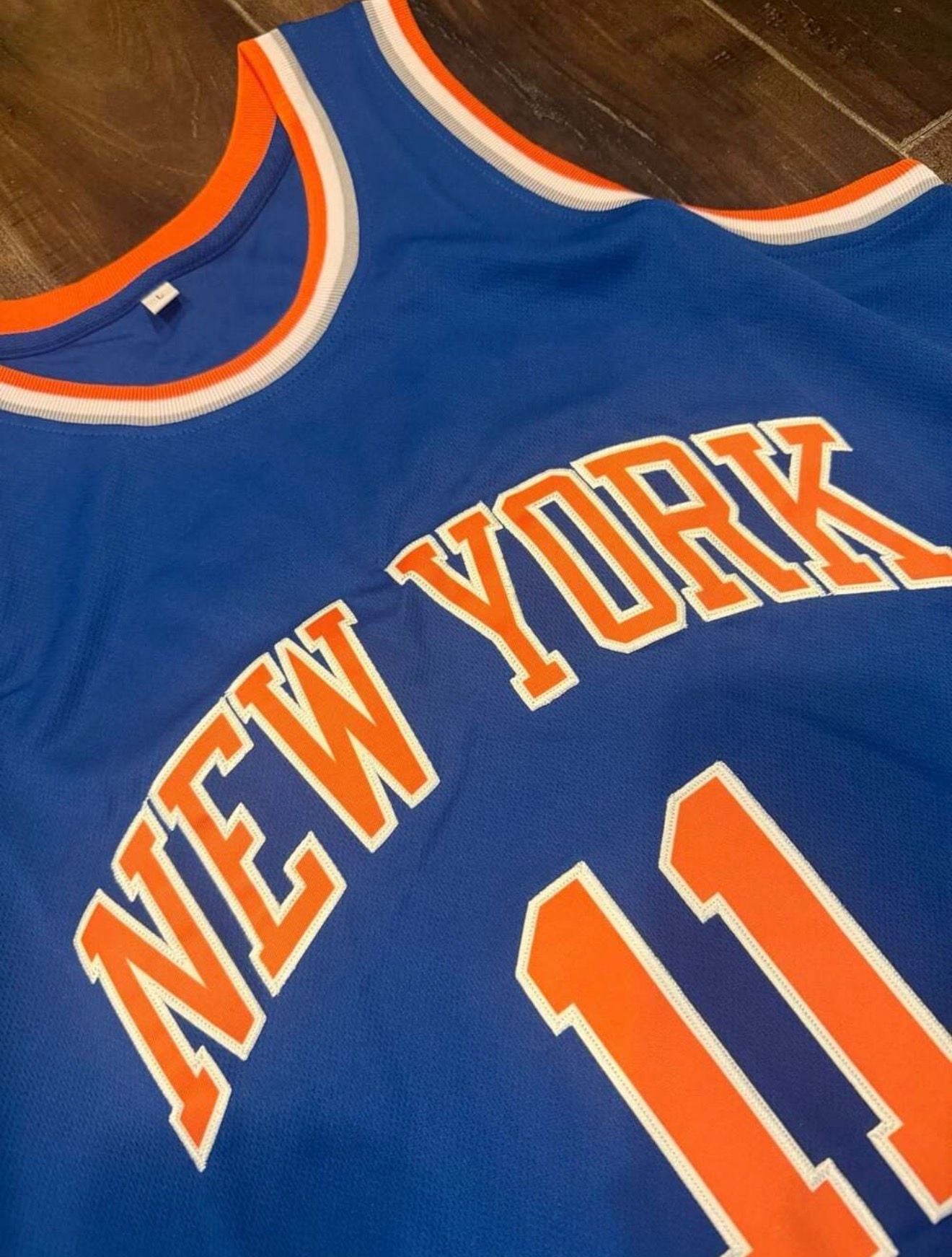 Jalen Brunson New York Knicks 11 Jersey Size L Blue Basketball 6