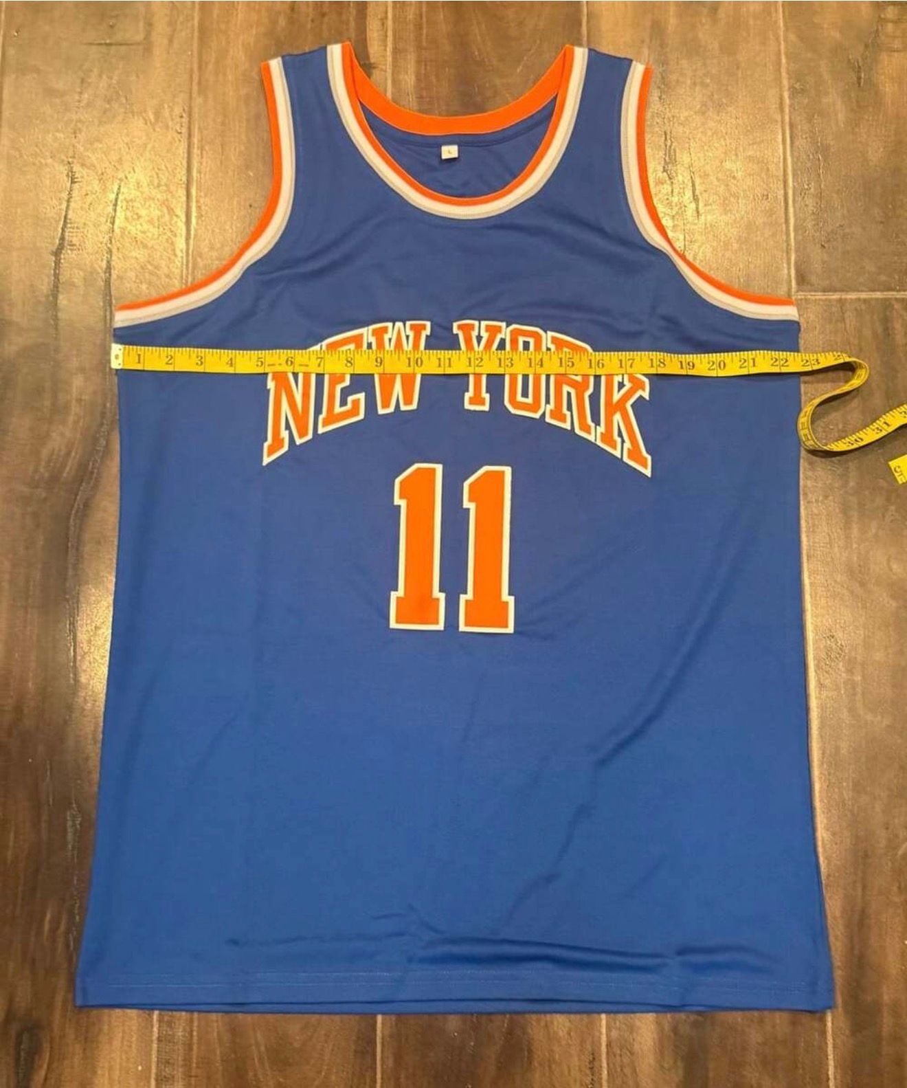 Jalen Brunson New York Knicks 11 Jersey Size L Blue Basketball 7