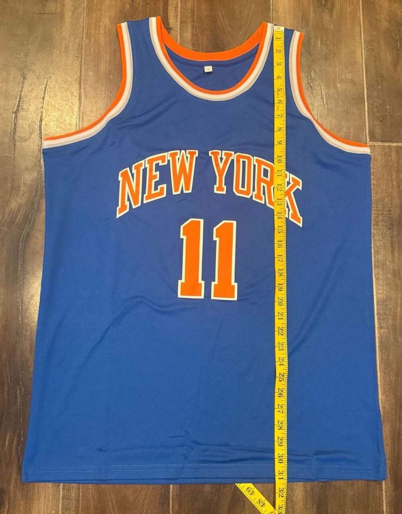 Jalen Brunson New York Knicks 11 Jersey Size L Blue Basketball 8