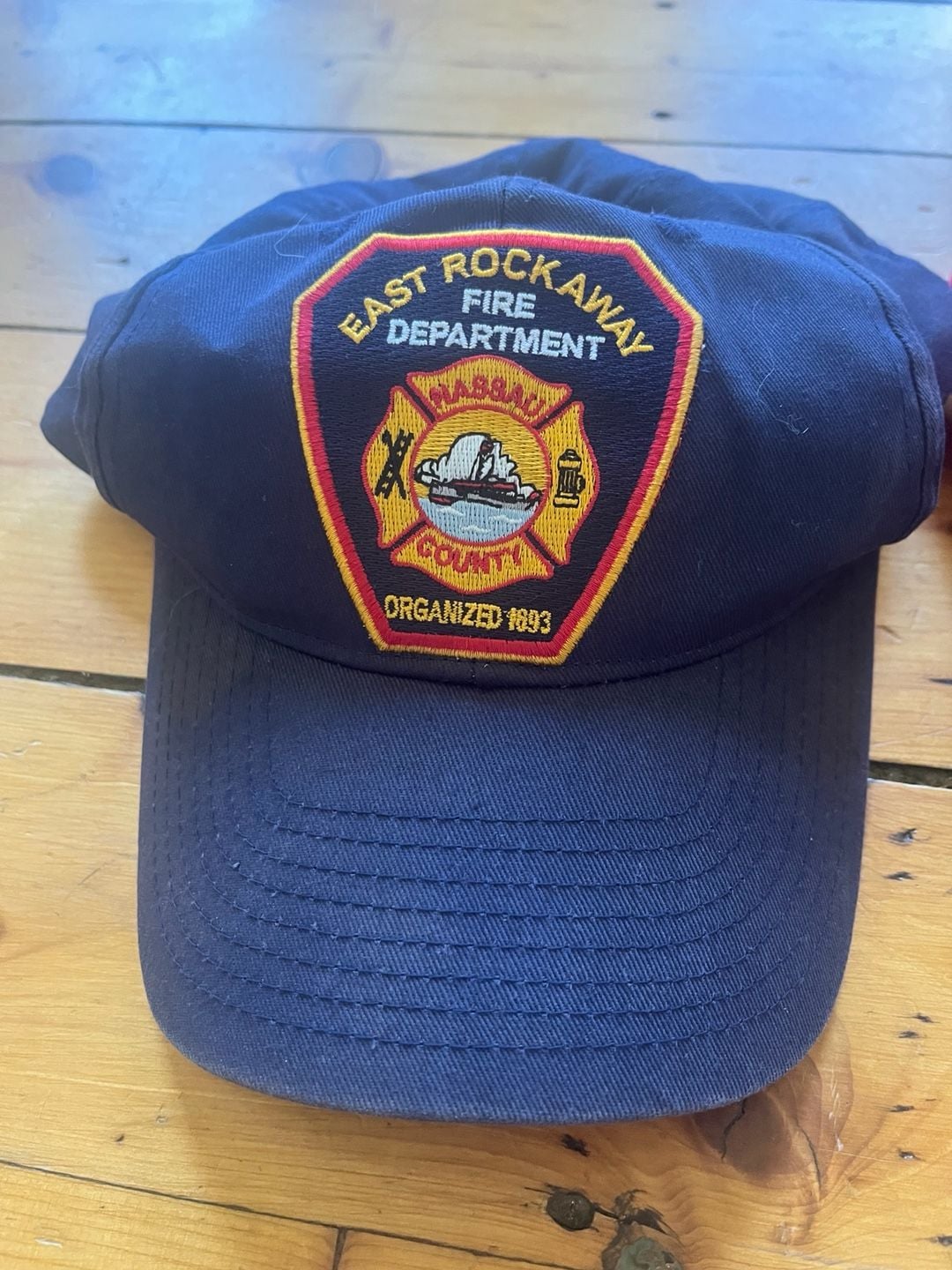 East Rockaway Fire Department & E.R. Main St. FD Firefighter 90s Hats Lot of 2 2