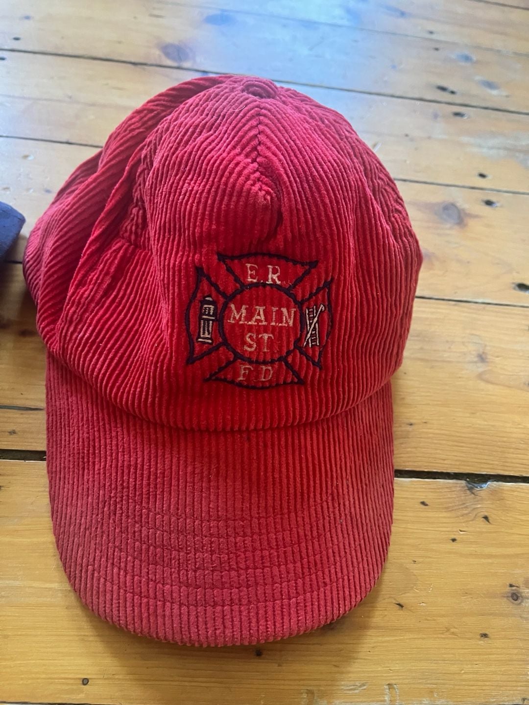 East Rockaway Fire Department & E.R. Main St. FD Firefighter 90s Hats Lot of 2 3