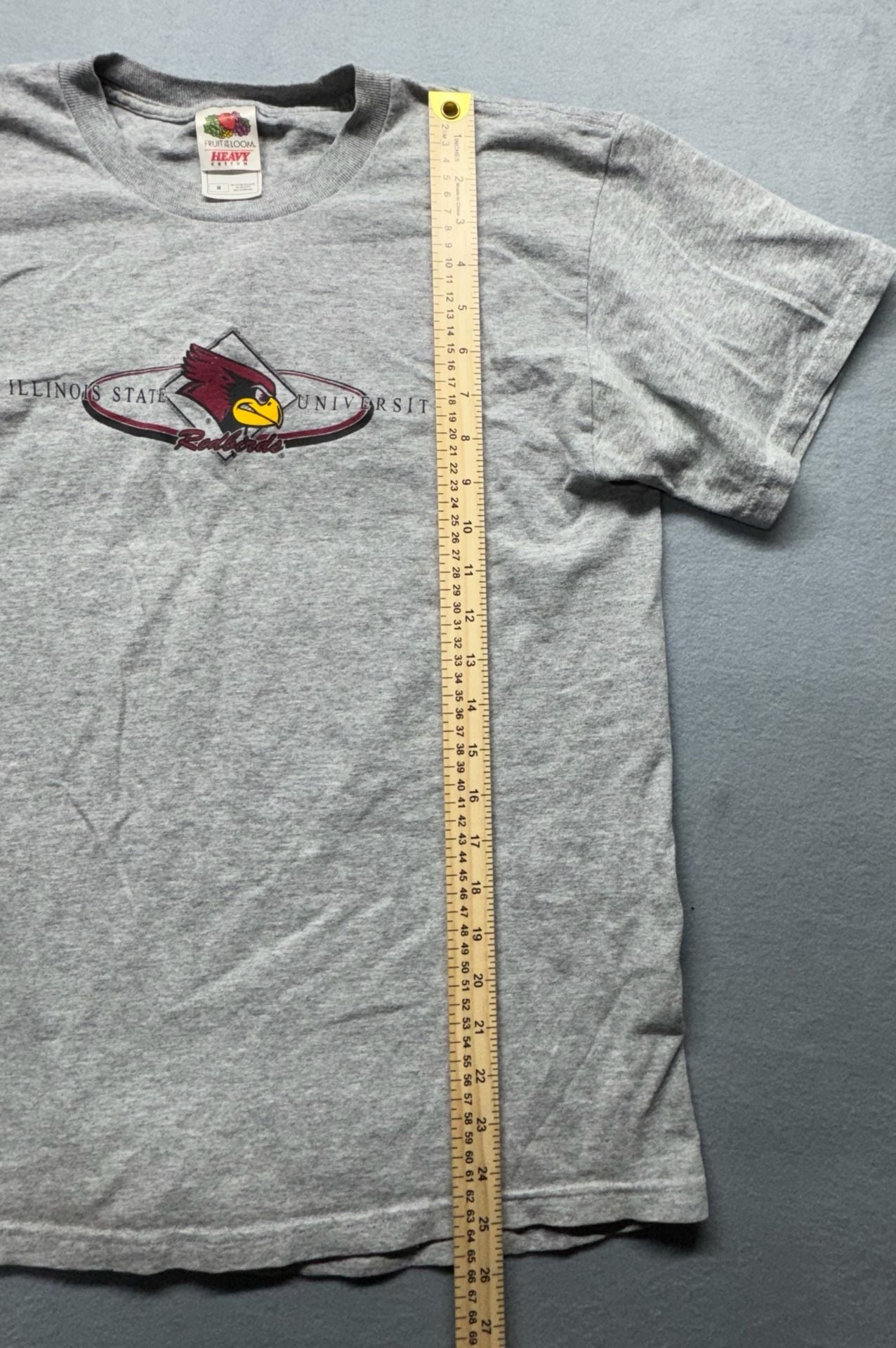 Fruit Of The Loom Illinois State University T-Shirt Size M Gray 5