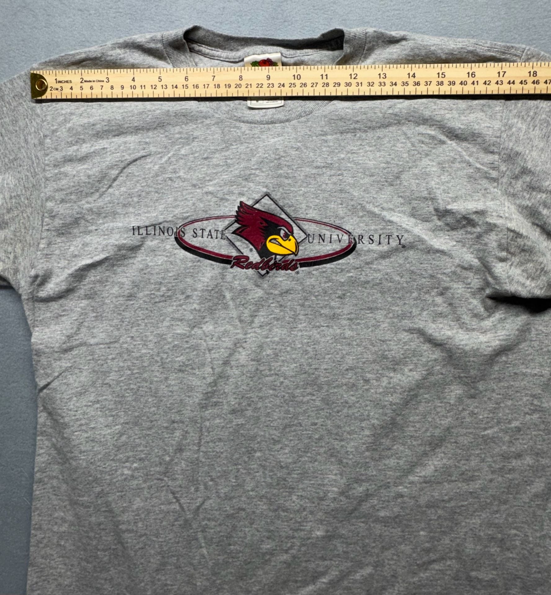 Fruit Of The Loom Illinois State University T-Shirt Size M Gray 6