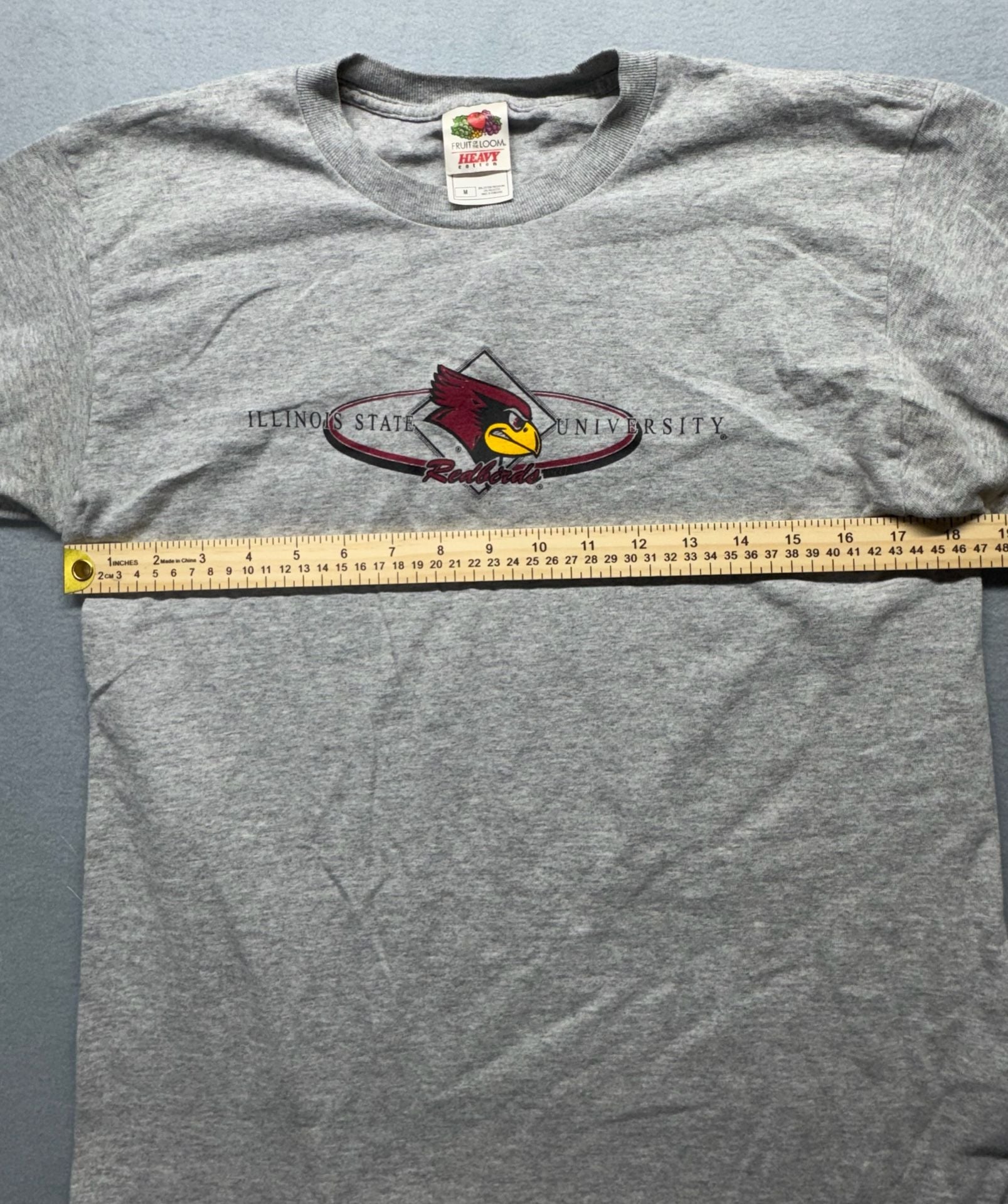 Fruit Of The Loom Illinois State University T-Shirt Size M Gray 7