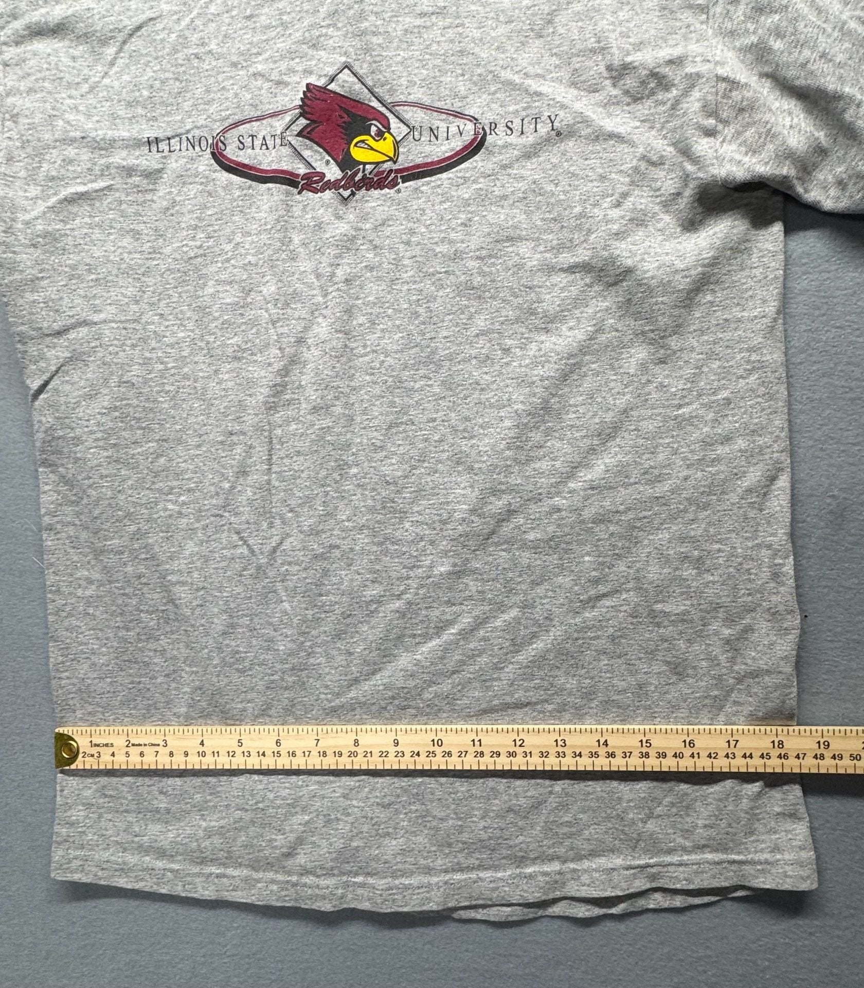 Fruit Of The Loom Illinois State University T-Shirt Size M Gray 8