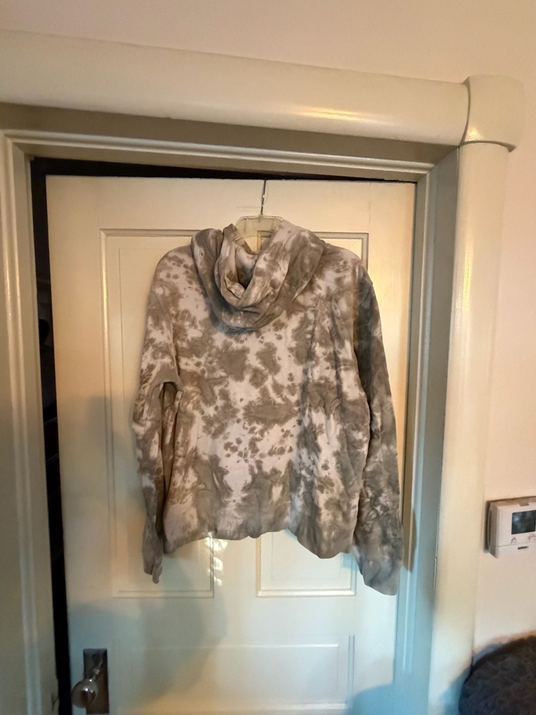 Aeropostale Hoodie Size M Grey White Tie Dye 7
