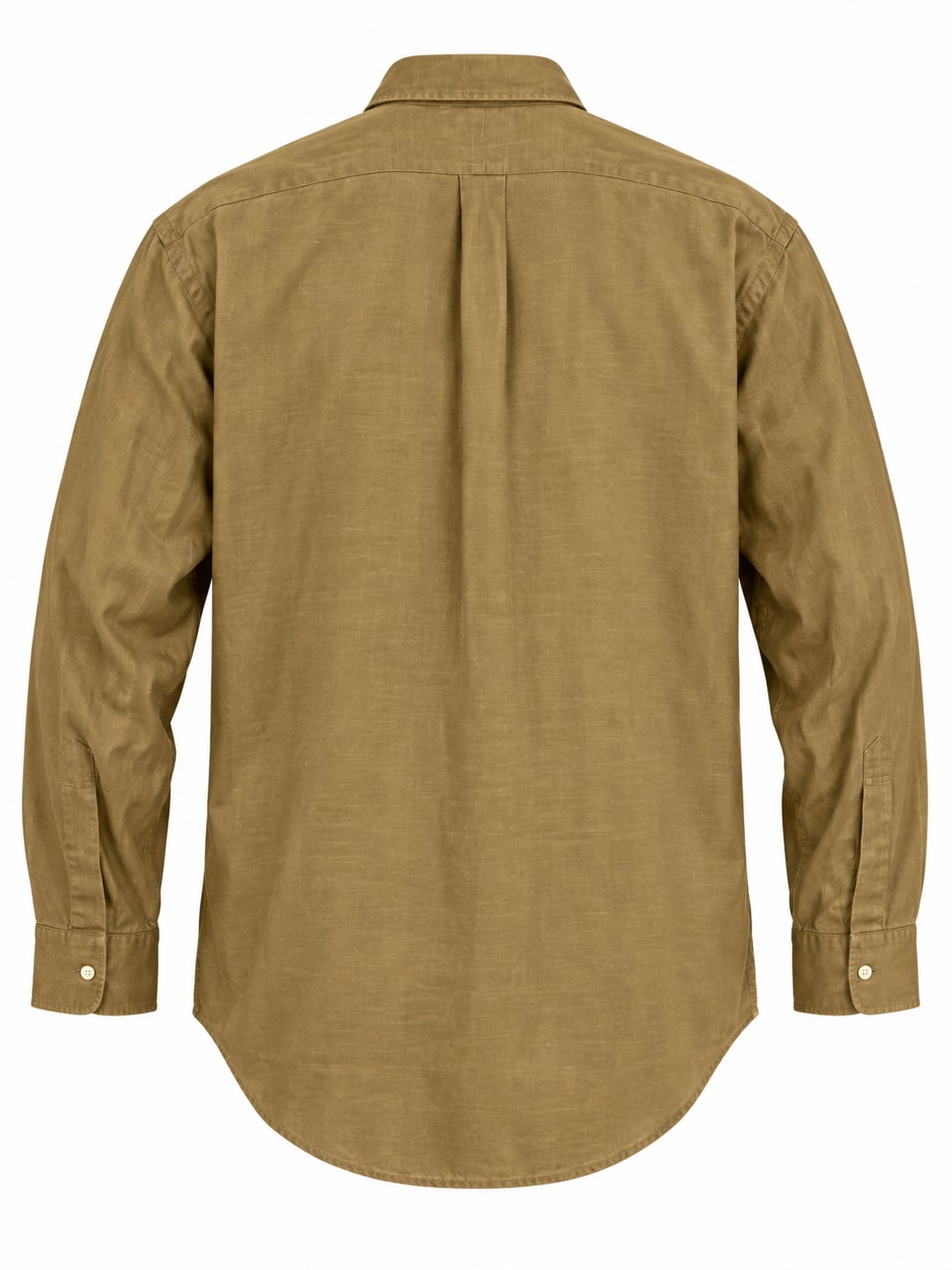 Ralph Lauren Blake Long Sleeve Silk Linen Shirt Size X-Large Tan 3