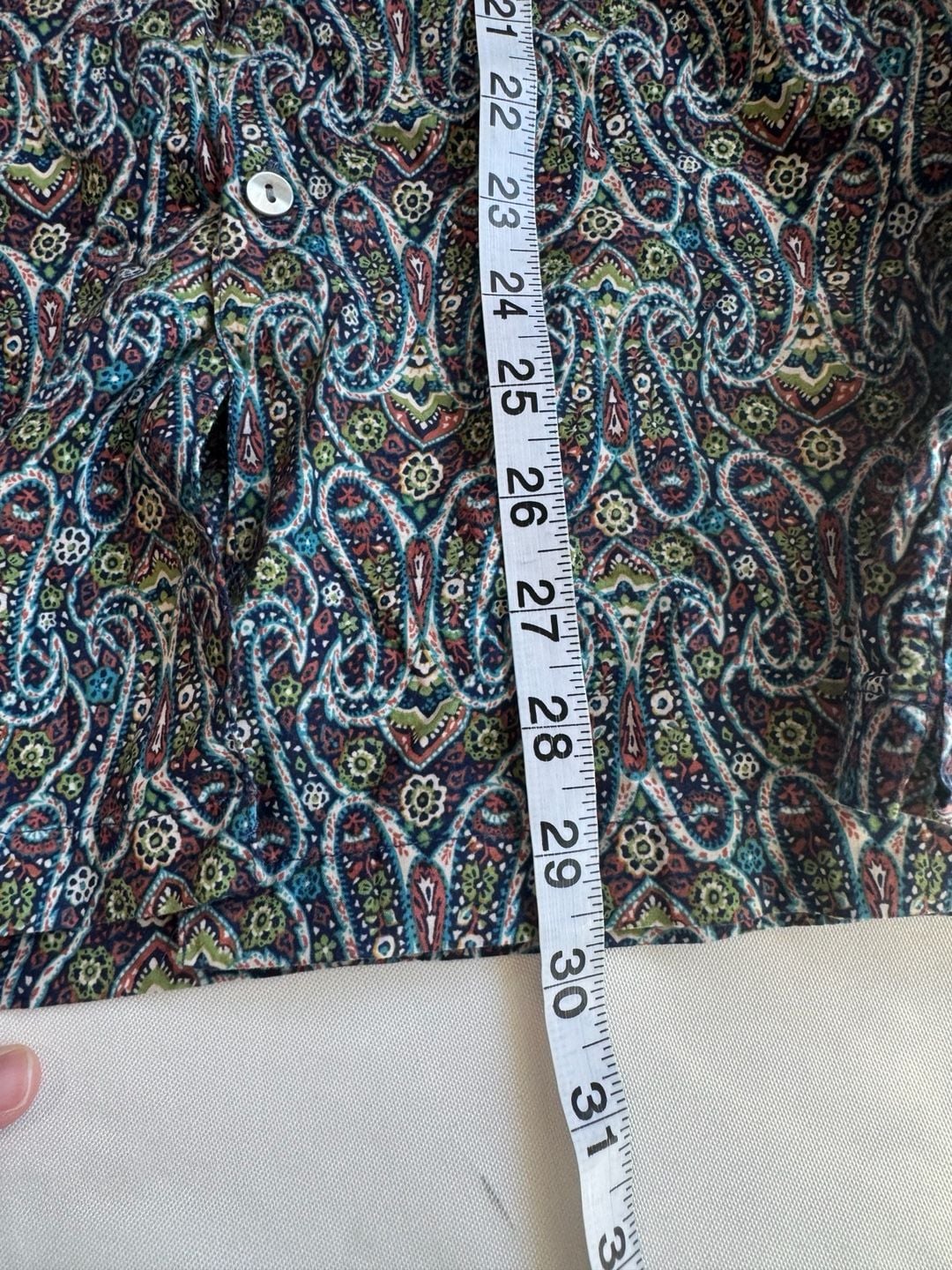 Tori Richard Paisley Hawaiian Aloha Shirt Cotton Lawn Resort Size L 6