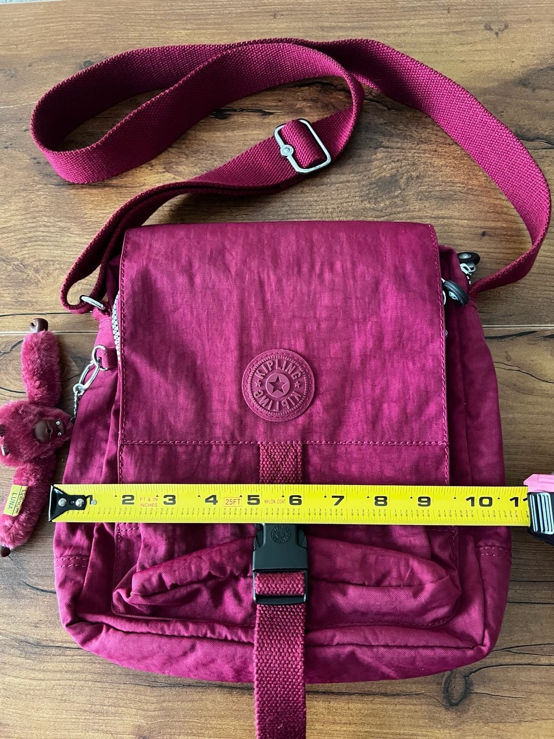 Kipling Lancelot Crossbody Bag Burgundy 4