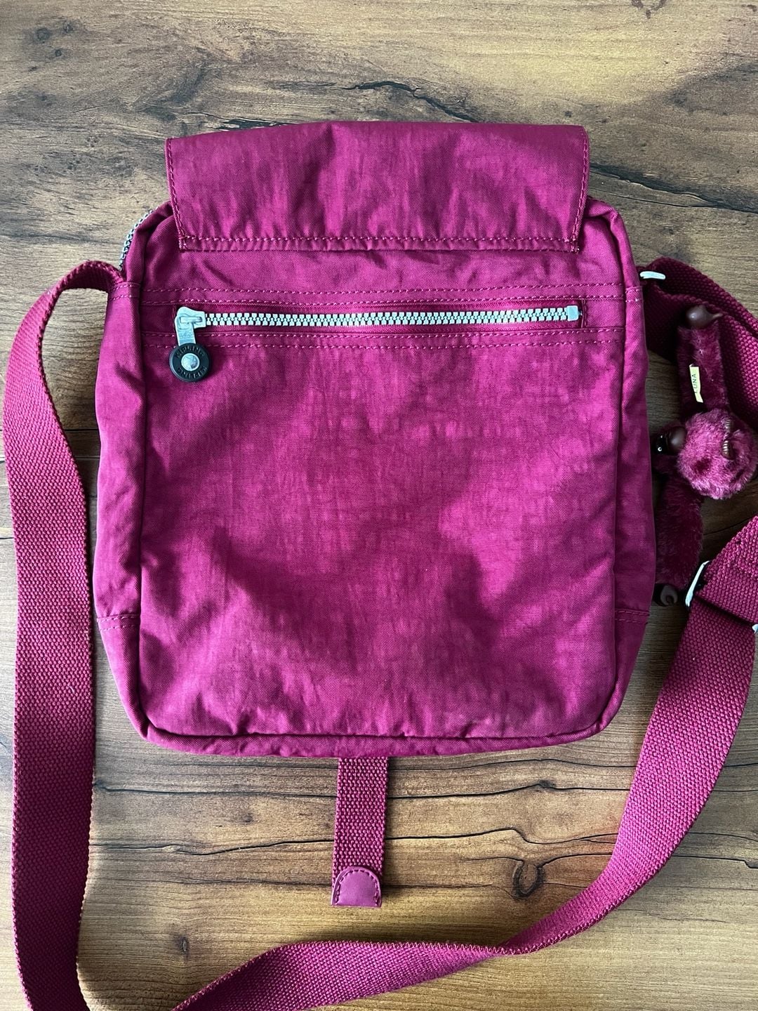 Kipling Lancelot Crossbody Bag Burgundy 9