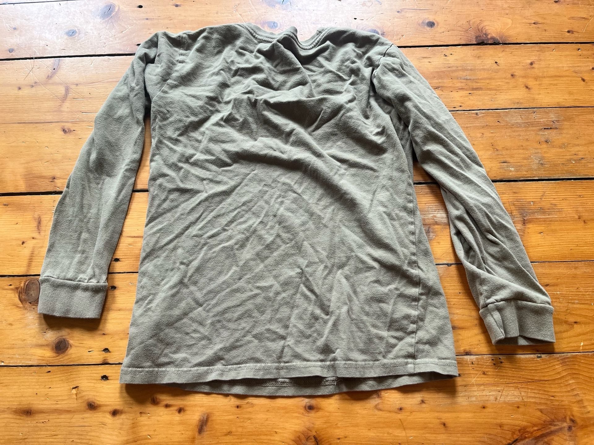 Burton Elite Long Sleeve T-Shirt Youth Size M Olive Green Mountain Logo 3