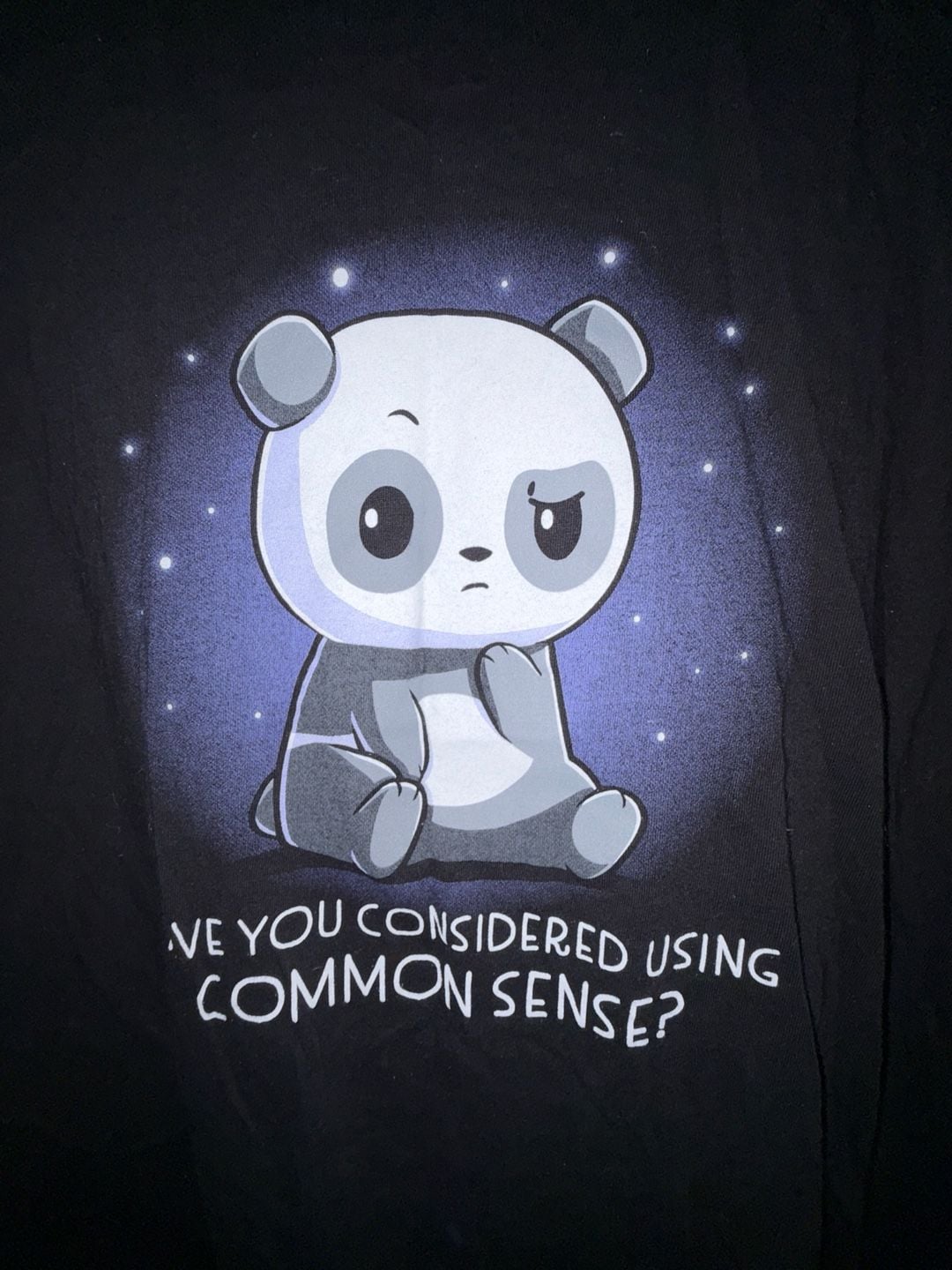 Live And Tell Have You Considered Using Common Sense Panda T-Shirt Size 3XL 3