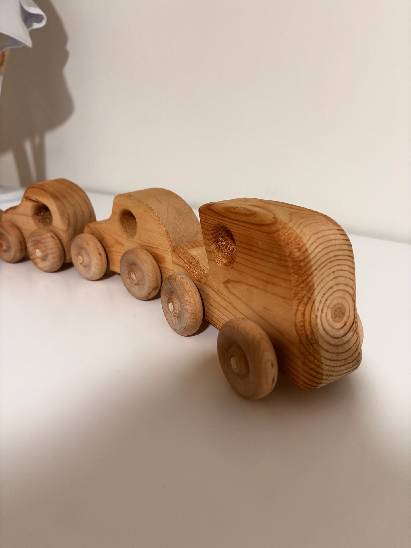 Handmade Wooden Toy Cars Set Vintage Vehicle Collection 3