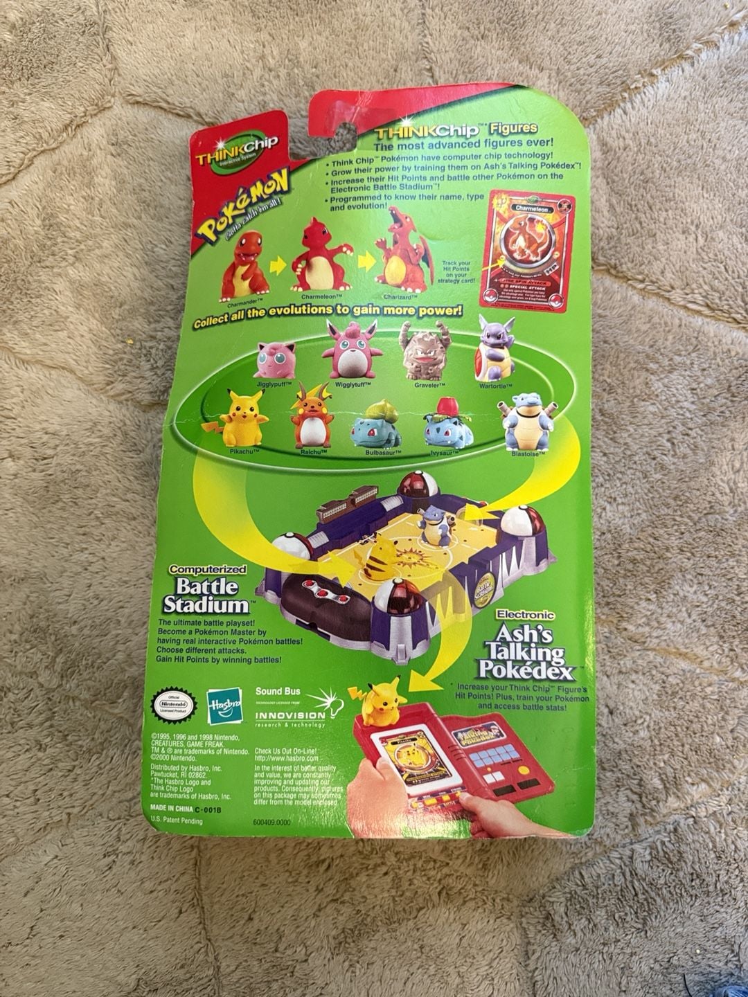 Hasbro Pokemon Think Chip Jigglypuff Figure with Strategy Card New 2