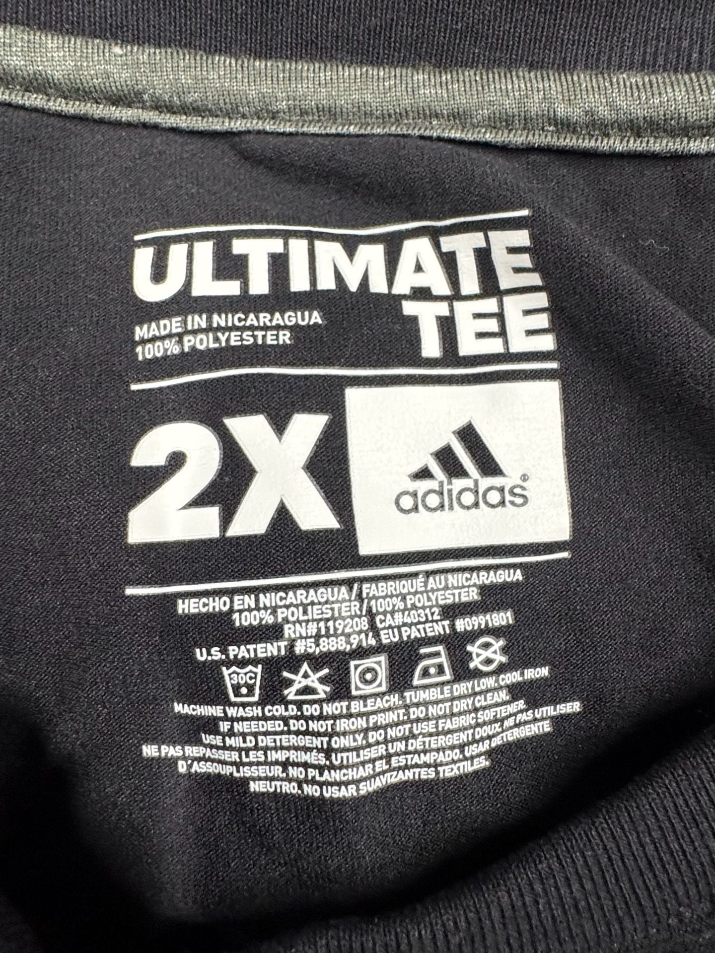 Adidas Chicago Bulls Ultimate Tee Size 2X Black Basketball T-Shirt 3