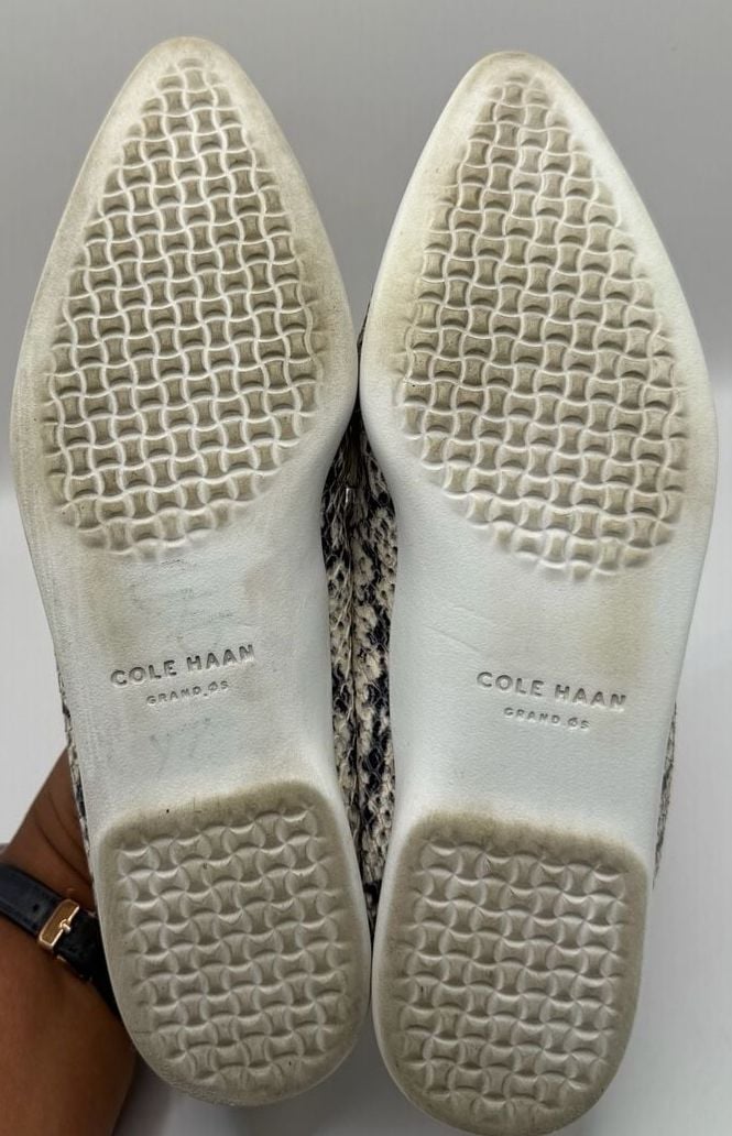 Cole Haan Grand Ambition Loafer Size 6B Snakeskin Embossed Leather 5