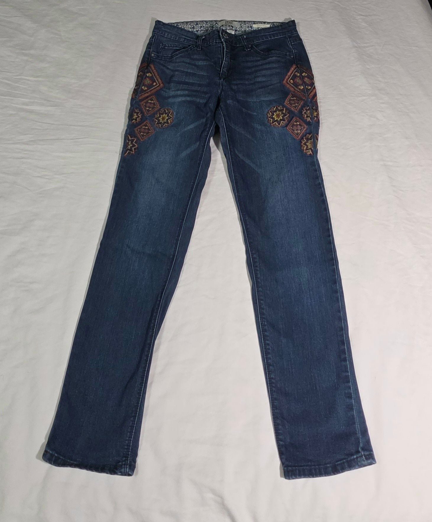 Vintage America Blues Bestie Jean 2/26 Embroidered Straight Jeans 3