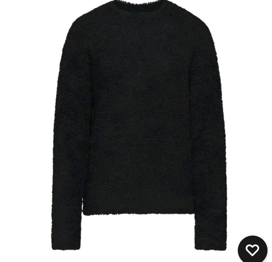 SKIMS Cozy Unisex Pullover Size S/M Onyx Black Sweater 3