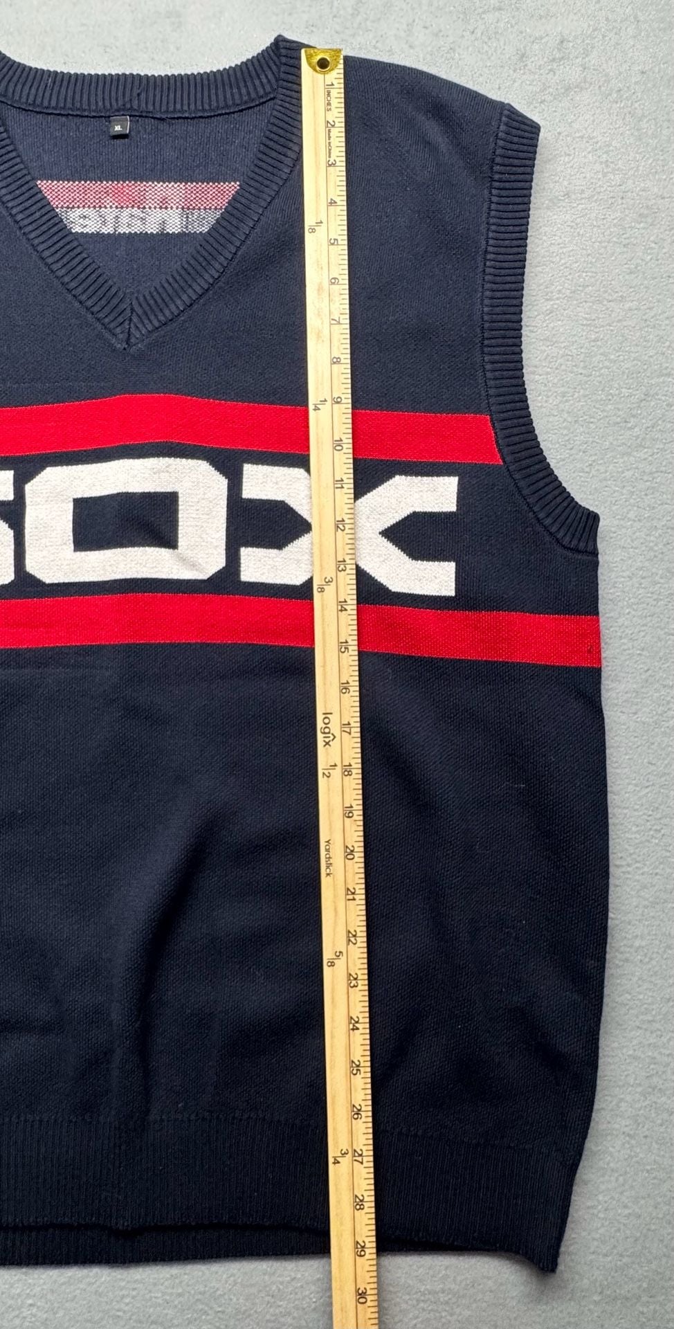 BWM Global Chicago White Sox Ditka Sweater Vest Size XL Navy 6