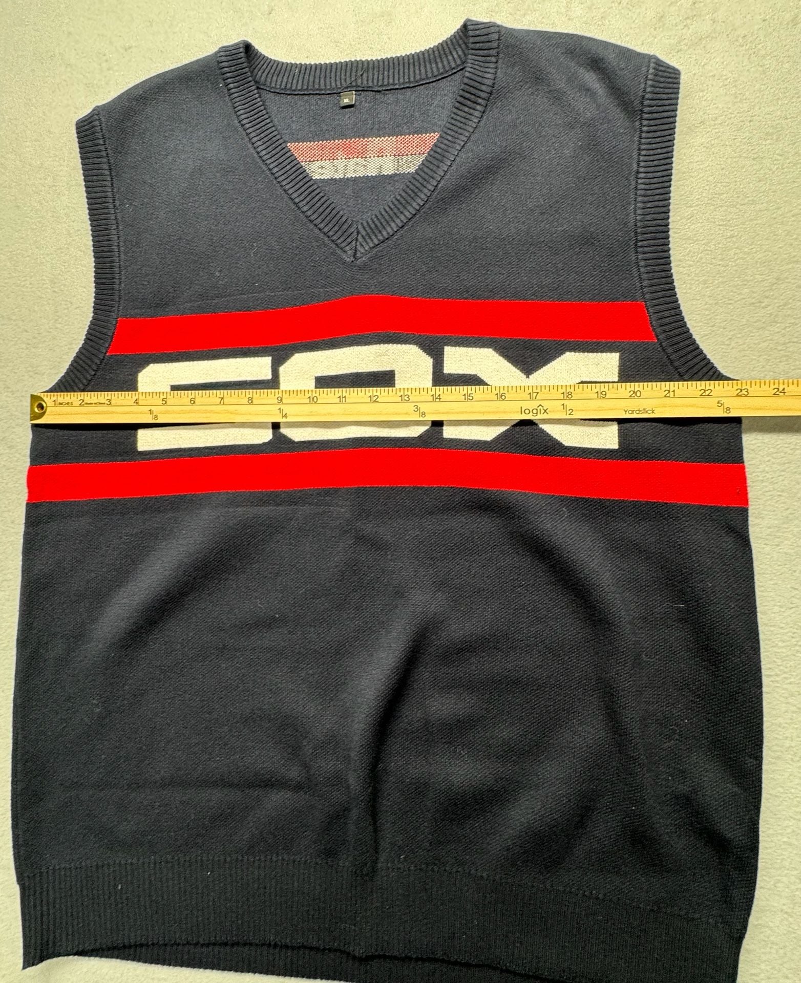 BWM Global Chicago White Sox Ditka Sweater Vest Size XL Navy 8