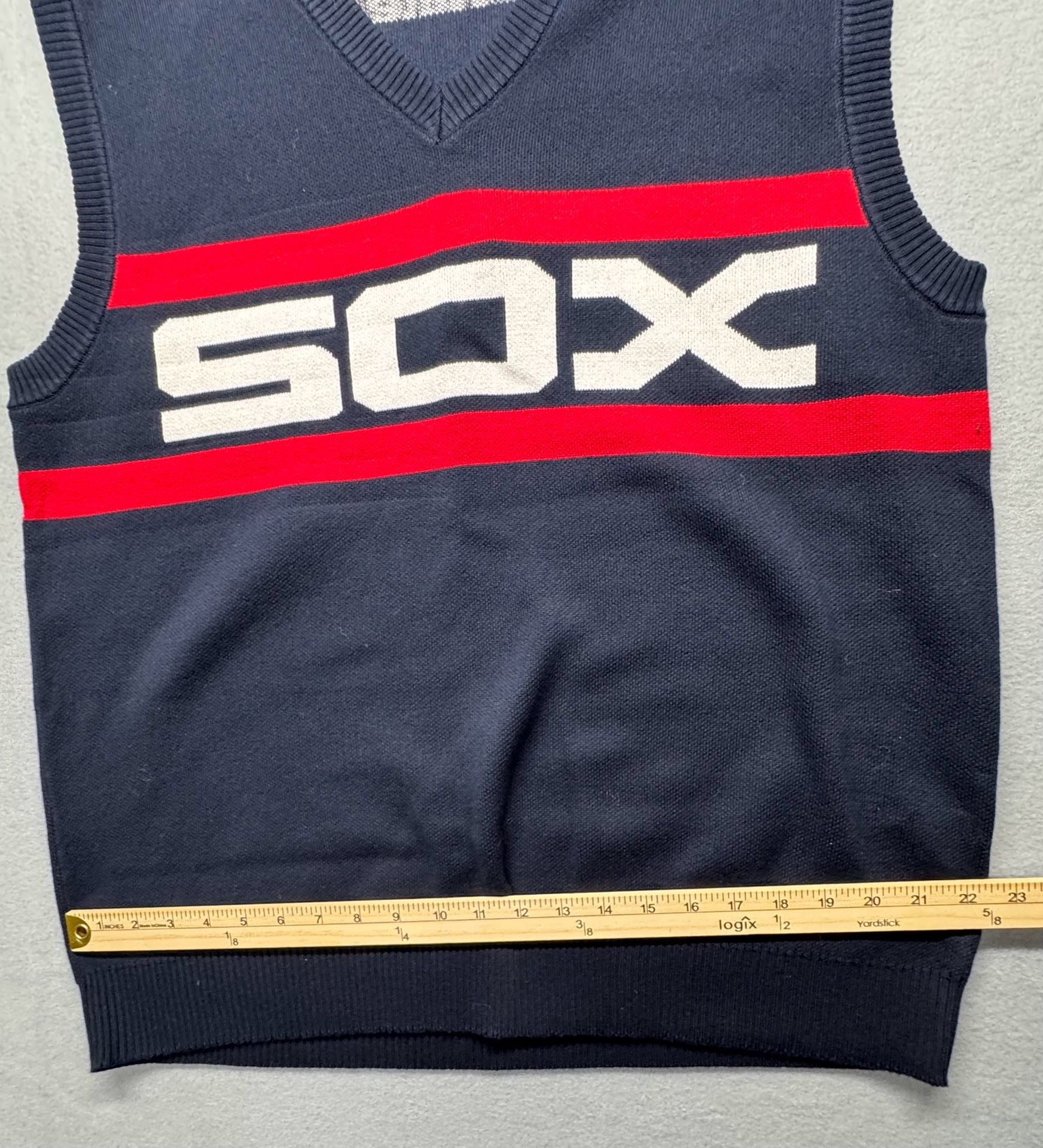 BWM Global Chicago White Sox Ditka Sweater Vest Size XL Navy 9