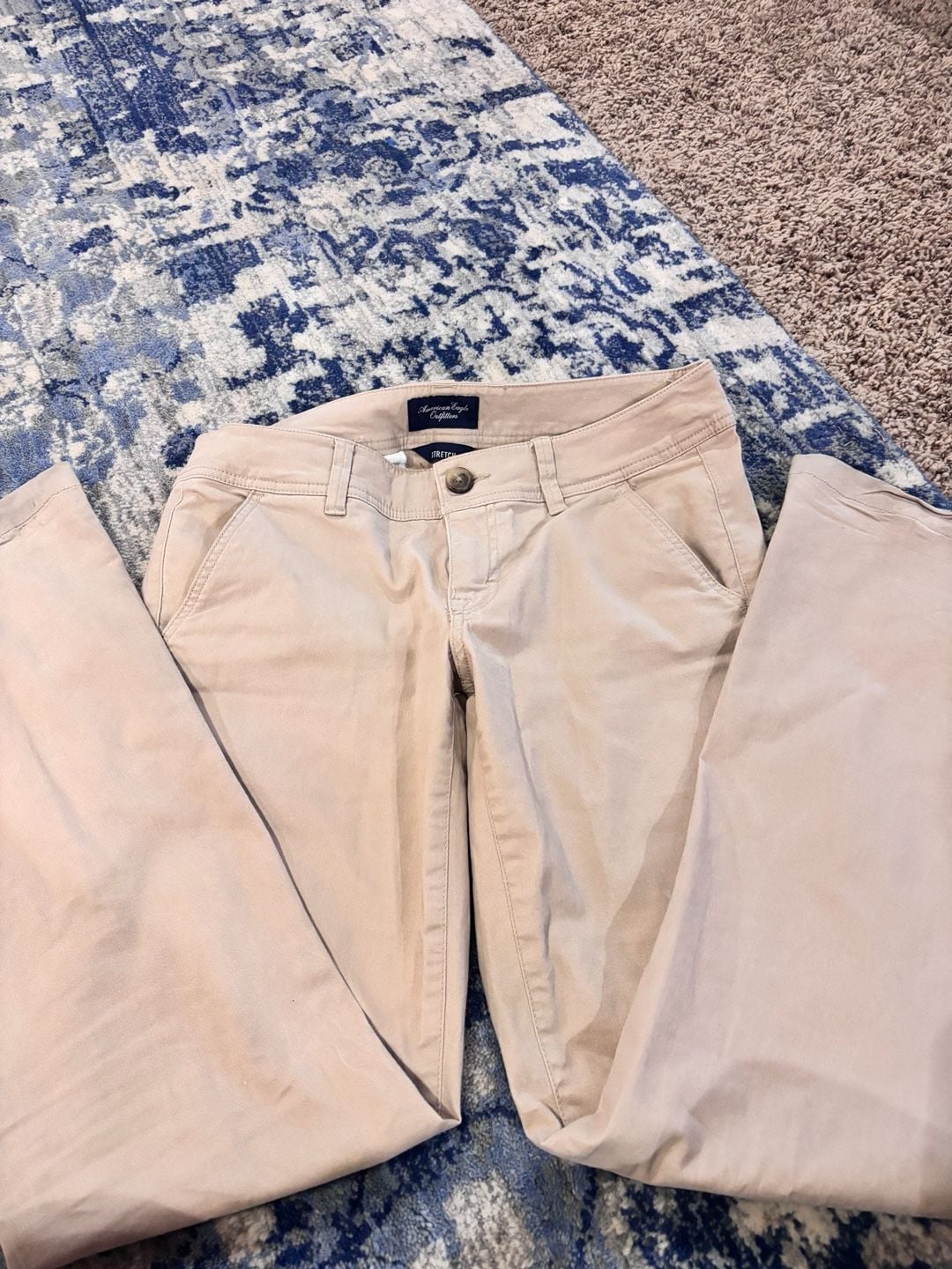 American Eagle Outfitters Pants Size 6 Regular Khaki Stretch Bootcut 3