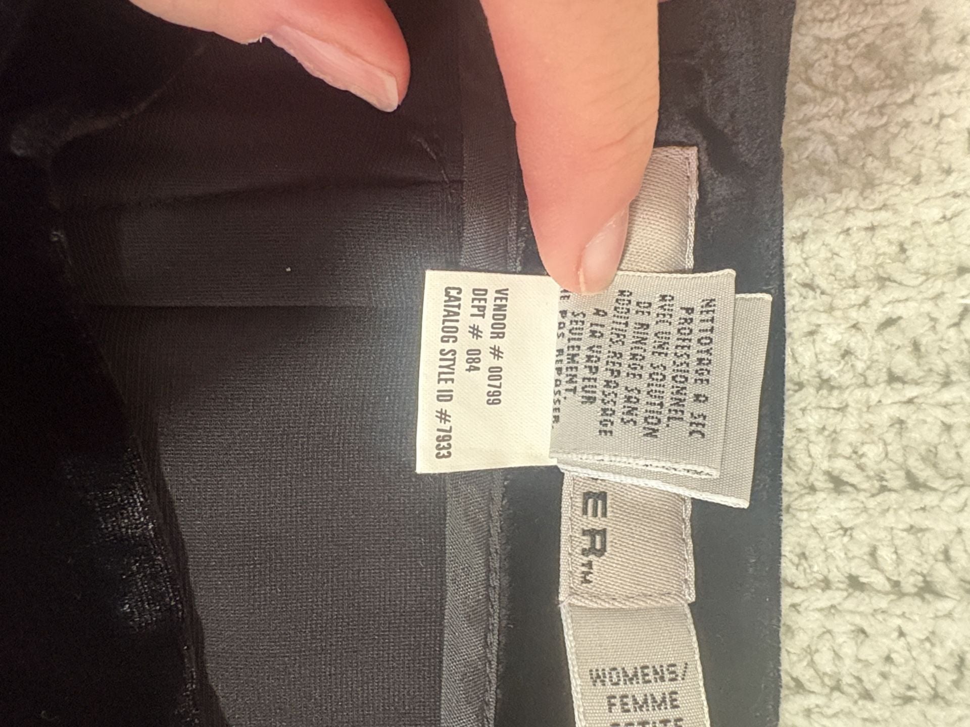 Eddie Bauer Velvet Skirt Size 8 Petite Black Rayon Silk 6