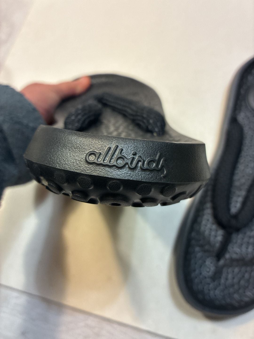 Allbirds Thong Sandals Black Flip Flops Size Unknown 3