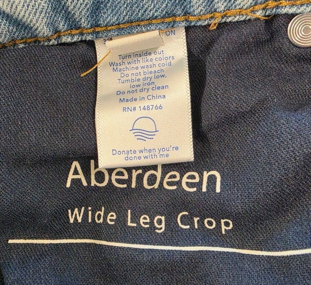 Oliver Logan Aberdeen Wide Leg Crop Size 30 Jeans 5