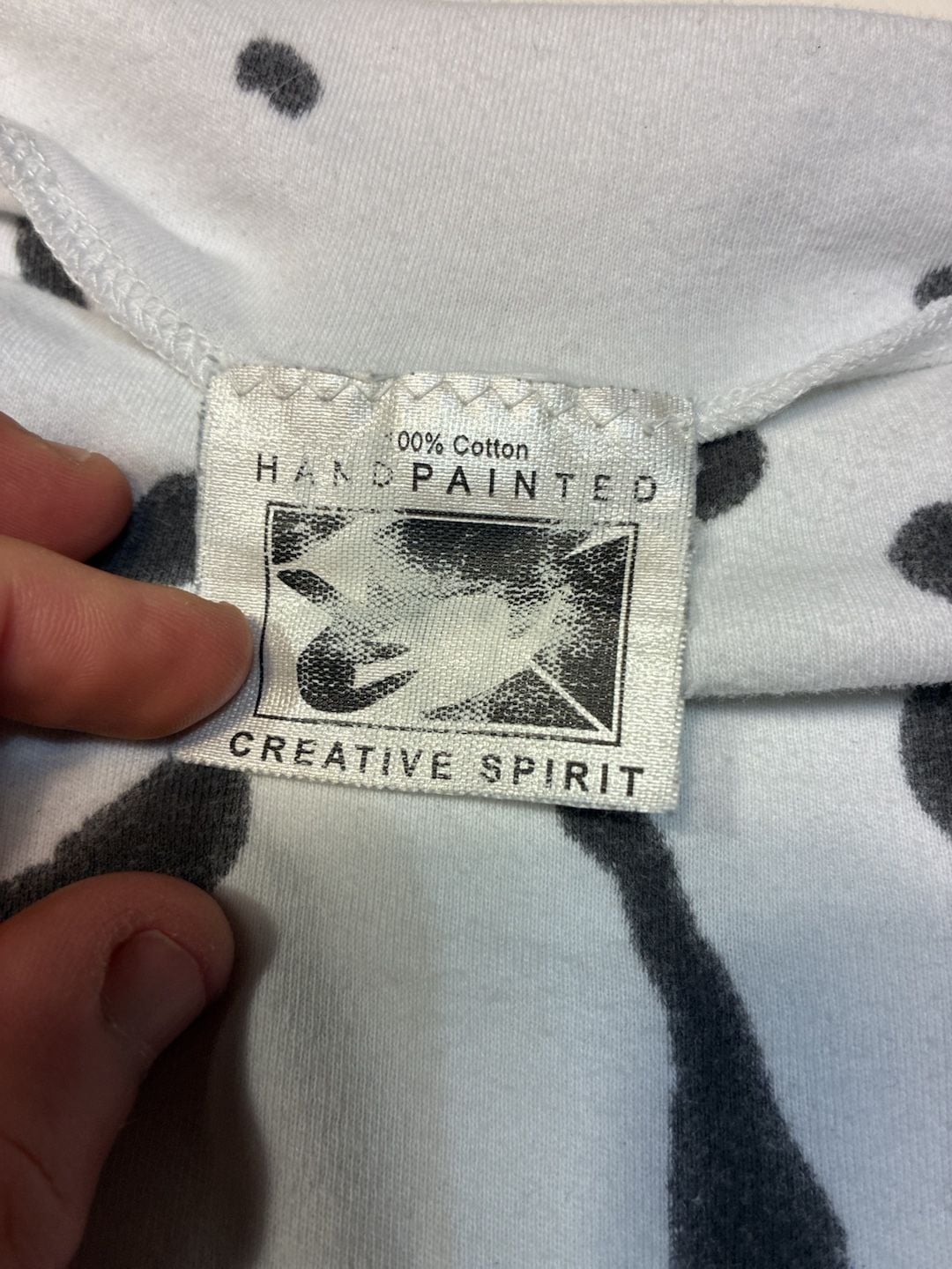 Creative Spirit Hand Painted Sweatshirt One Size Fits All Vintage 4