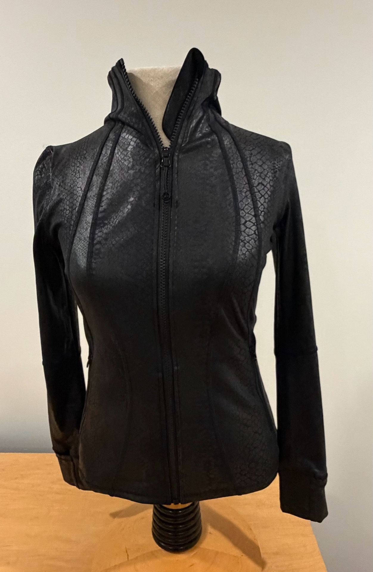 Lululemon Blokette Define Jacket Black Snake Foil Print 2