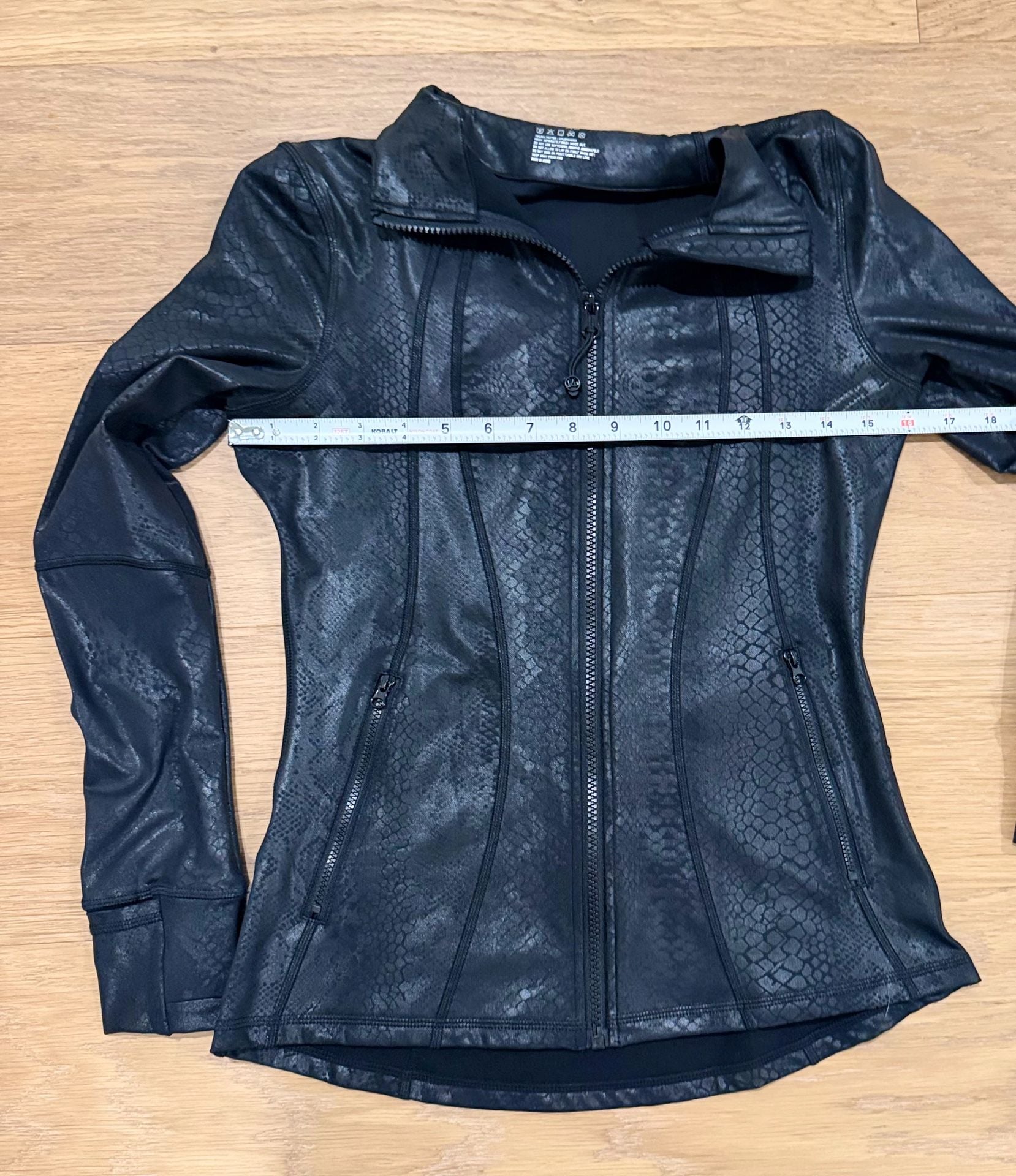 Lululemon Blokette Define Jacket Black Snake Foil Print 7