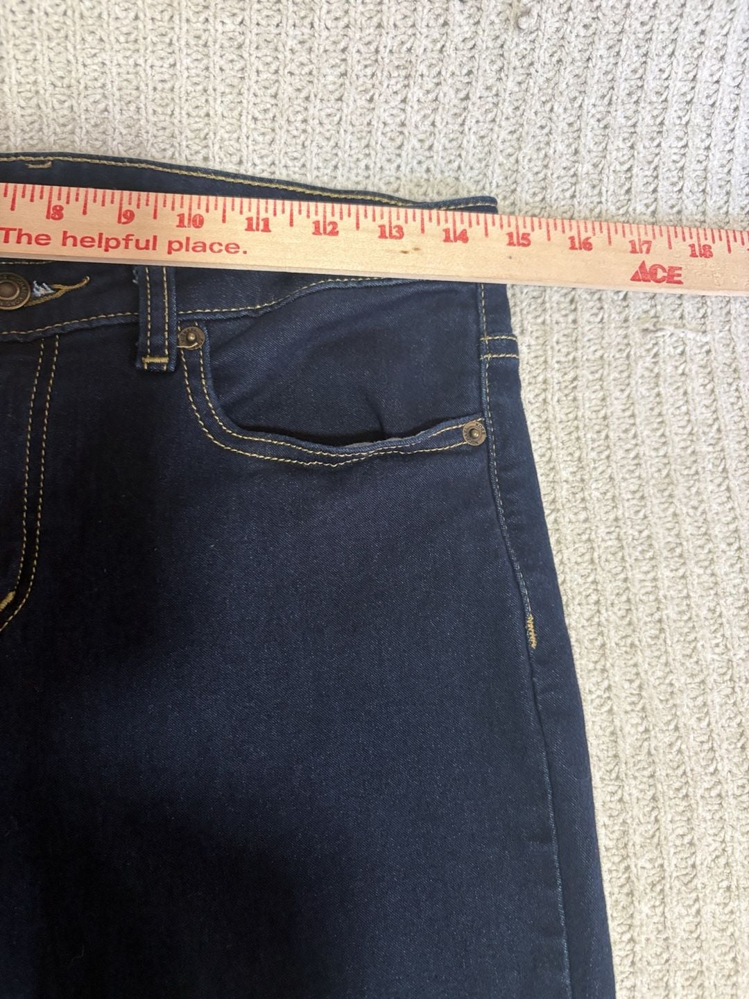 Michael Kors Izzy Skinny Jeans Size 8 Dark Wash Denim 4
