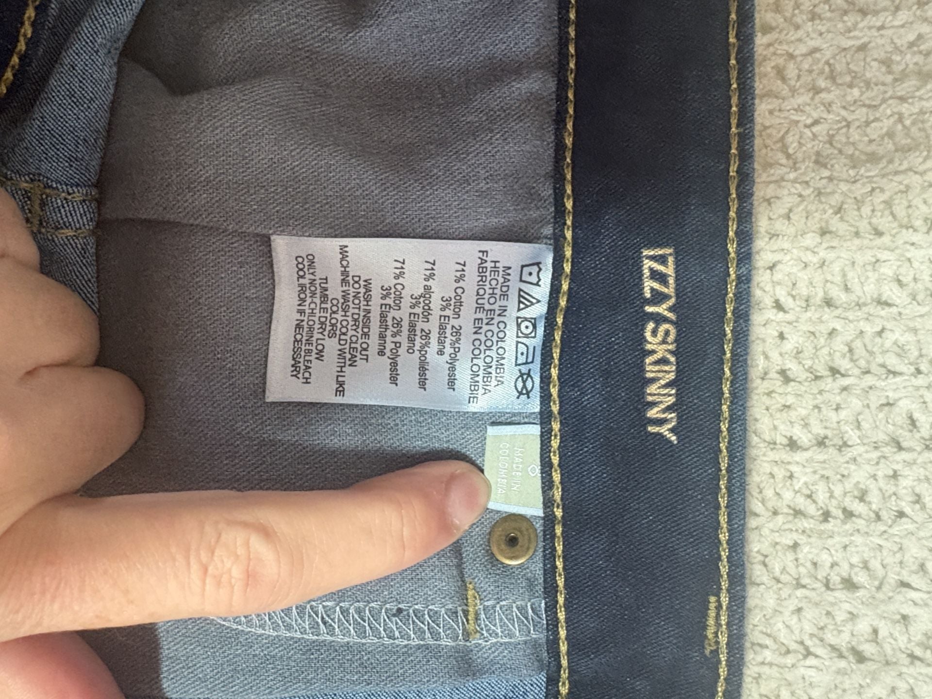 Michael Kors Izzy Skinny Jeans Size 8 Dark Wash Denim 7