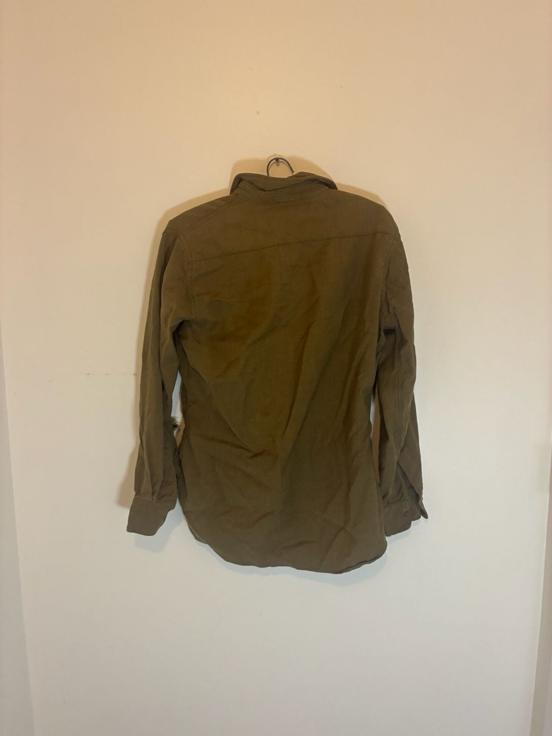 US Military Vintage Wool Fatigue Shirt Size 14.5 - 32 Olive Drab 7