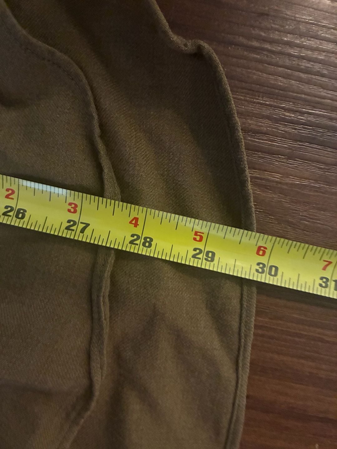 US Military Vintage Wool Fatigue Shirt Size 14.5 - 32 Olive Drab 9
