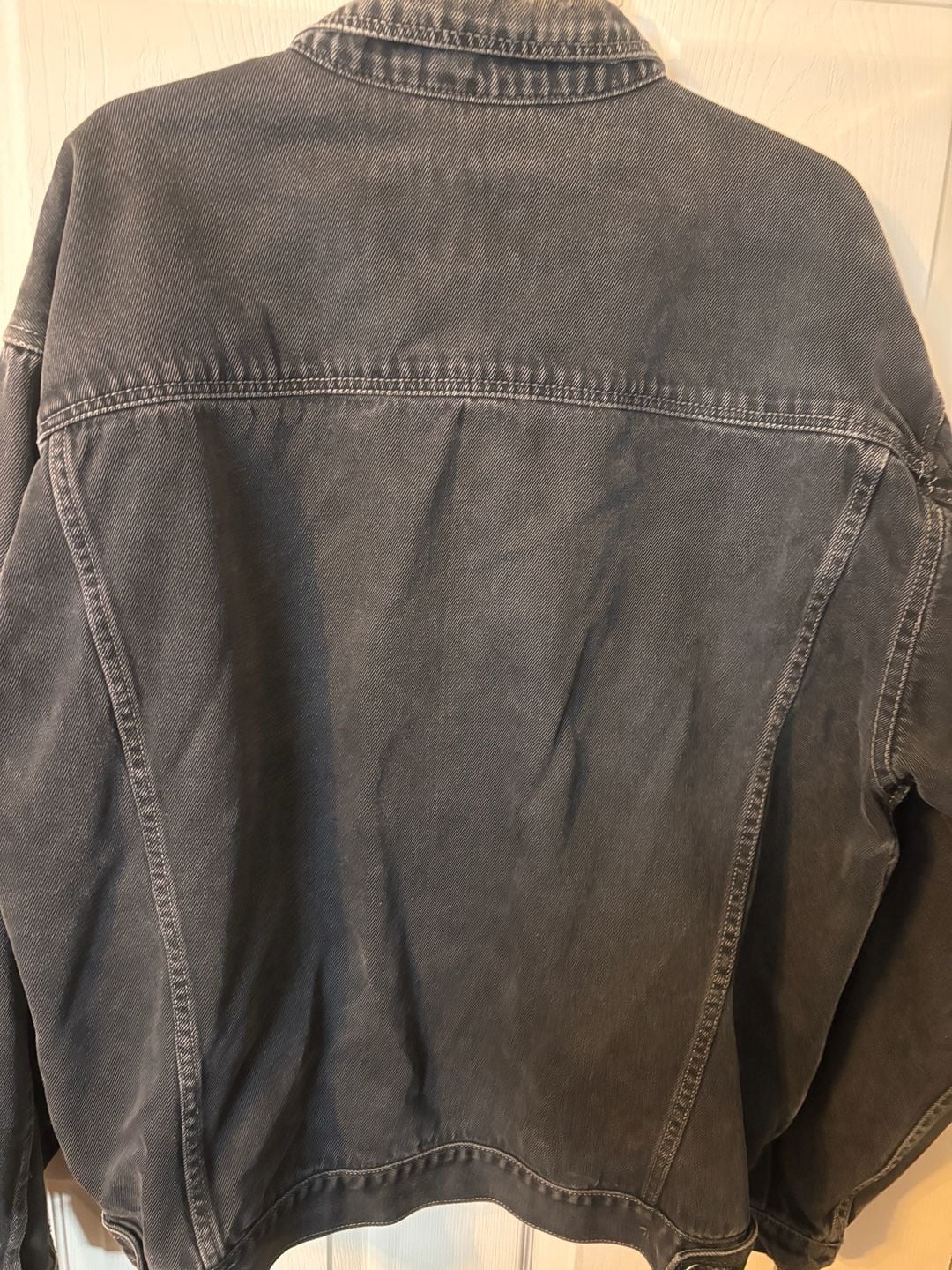 Bugle Boy Denim Jacket Size L Black Millennium Series 7