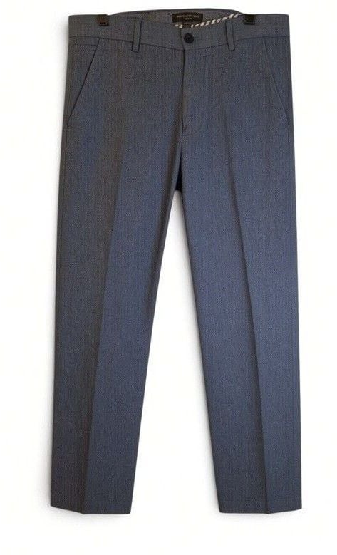 Banana Republic Aiden Fit Pants Size 33x32 Blue Linen Blend 2