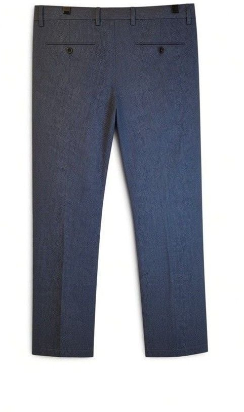 Banana Republic Aiden Fit Pants Size 33x32 Blue Linen Blend 3