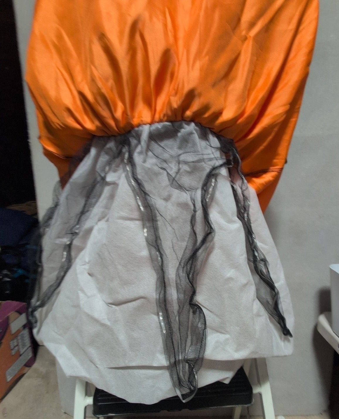 Poshetion Light Up Witch Costume Dress Girls Size 4-6 Halloween Orange Black 4