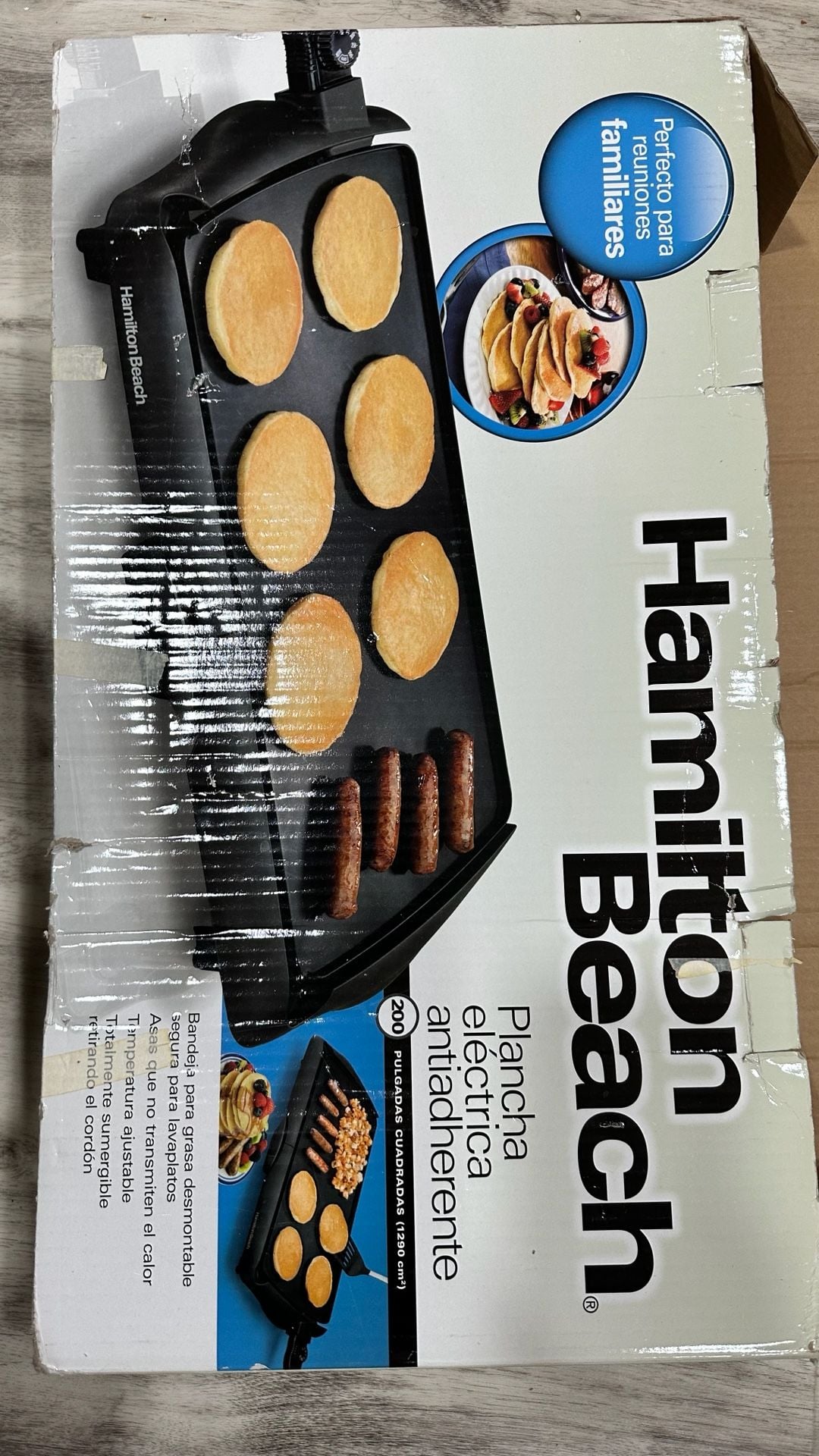 Hamilton Beach Electric Griddle 200 Square Inch 3