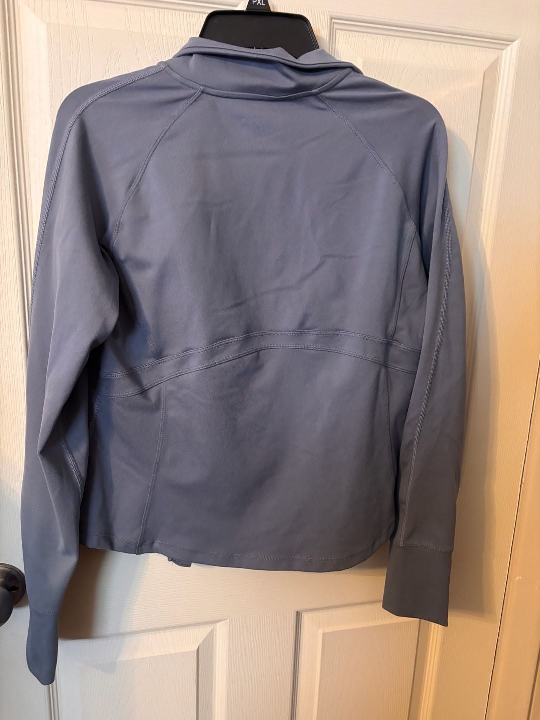 Jockey Active Jacket Size M Blue Full-Zip Thumbholes 4