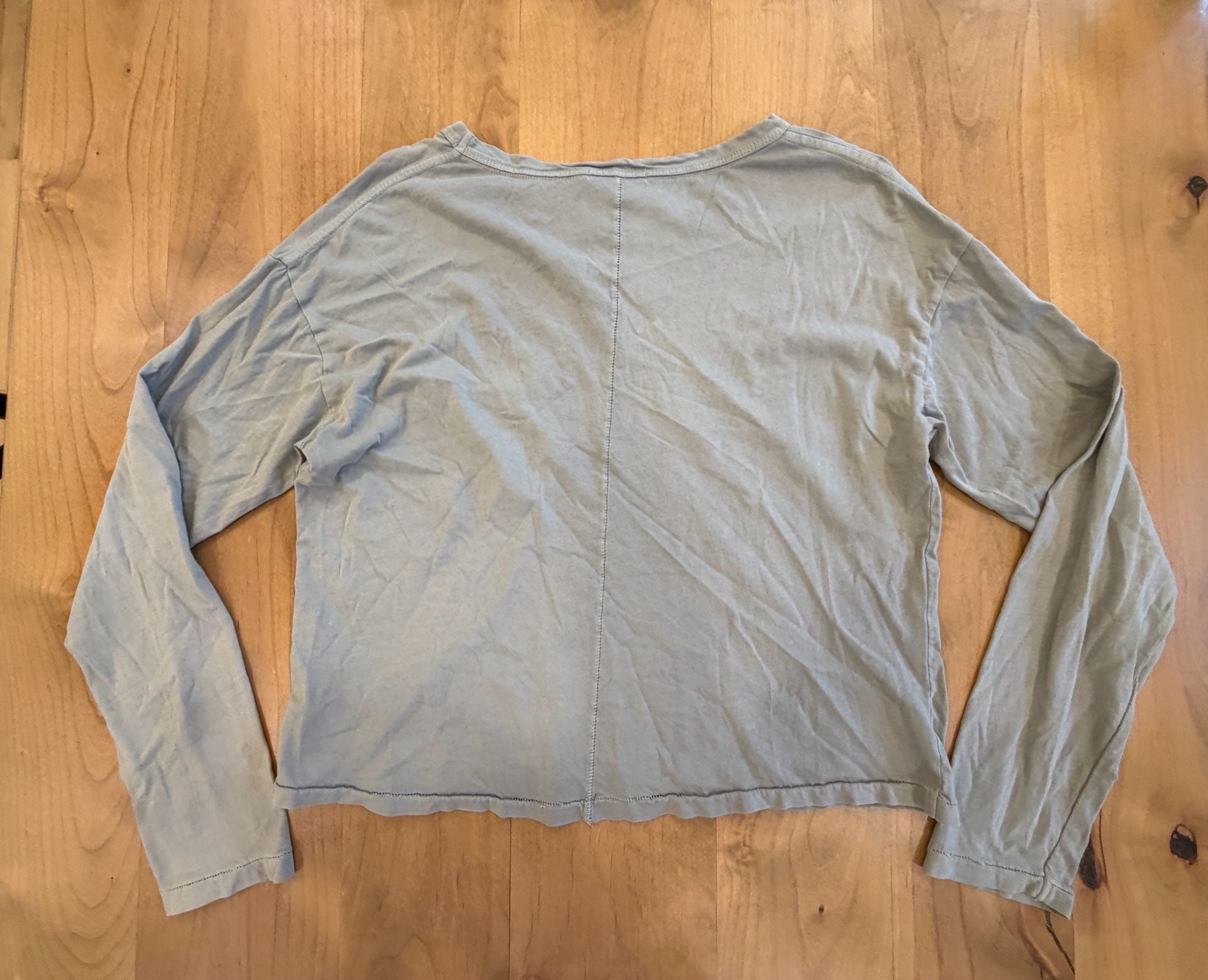 Z Supply Long Sleeve Pocket Tee Size M Green Cotton 5