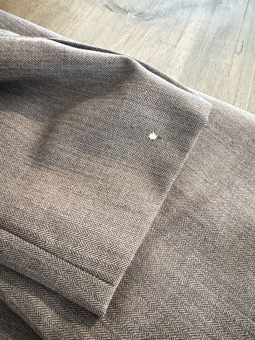 Marc Jeffries Wool Herringbone Blazer Sport Coat Grey 13