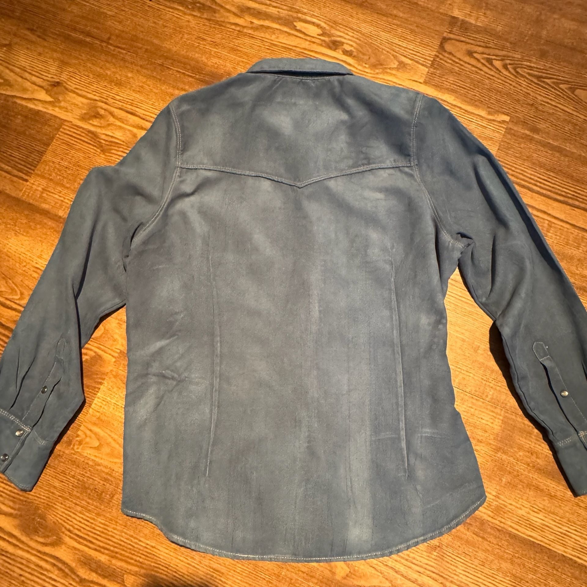 Legacy Falls For Her Microsuede Western Shirt XL Teal Pearl Snap Cowgirl 5