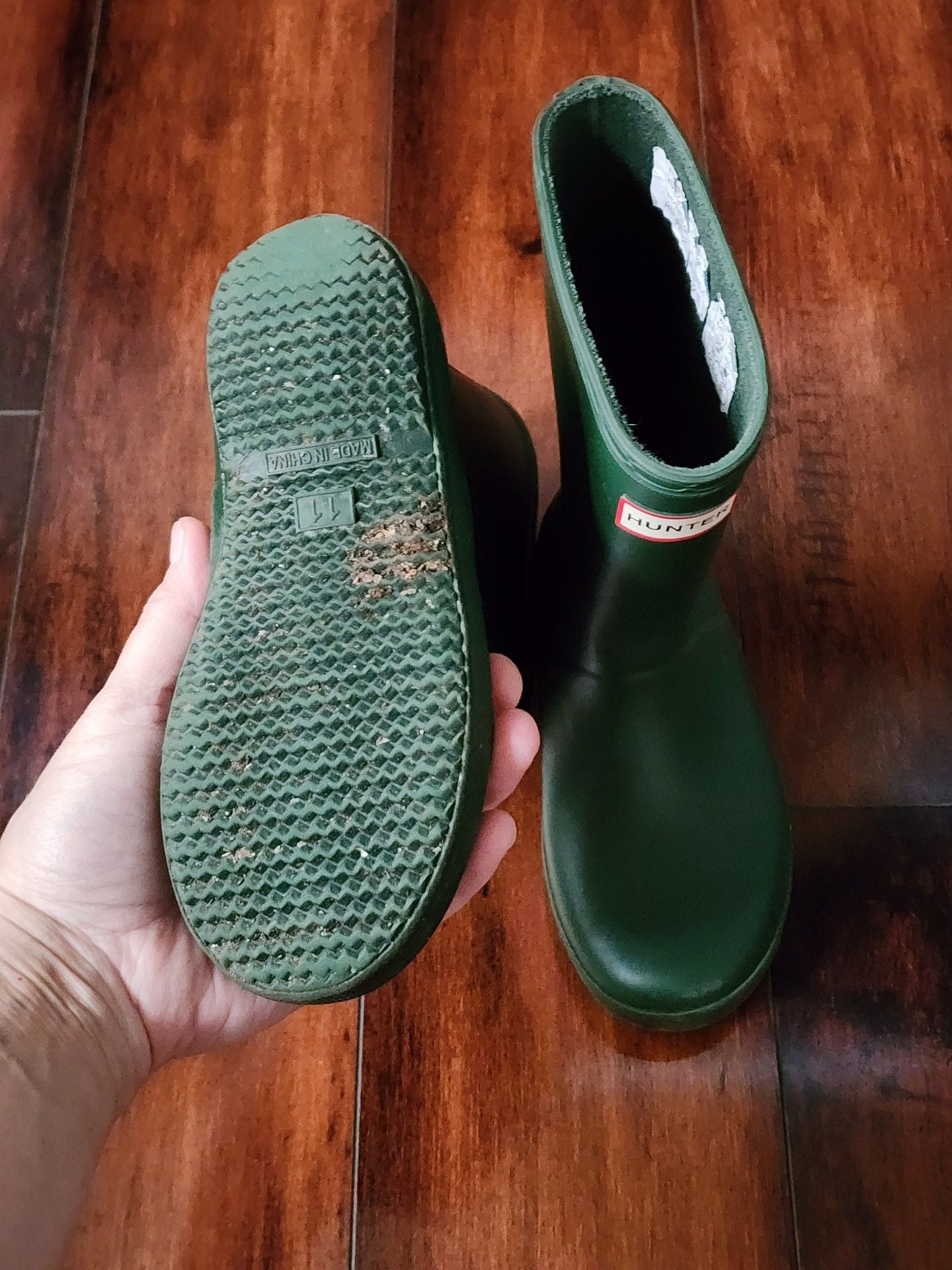 Hunter Original Green Rain Boots Boys 12 / Girls 13
8