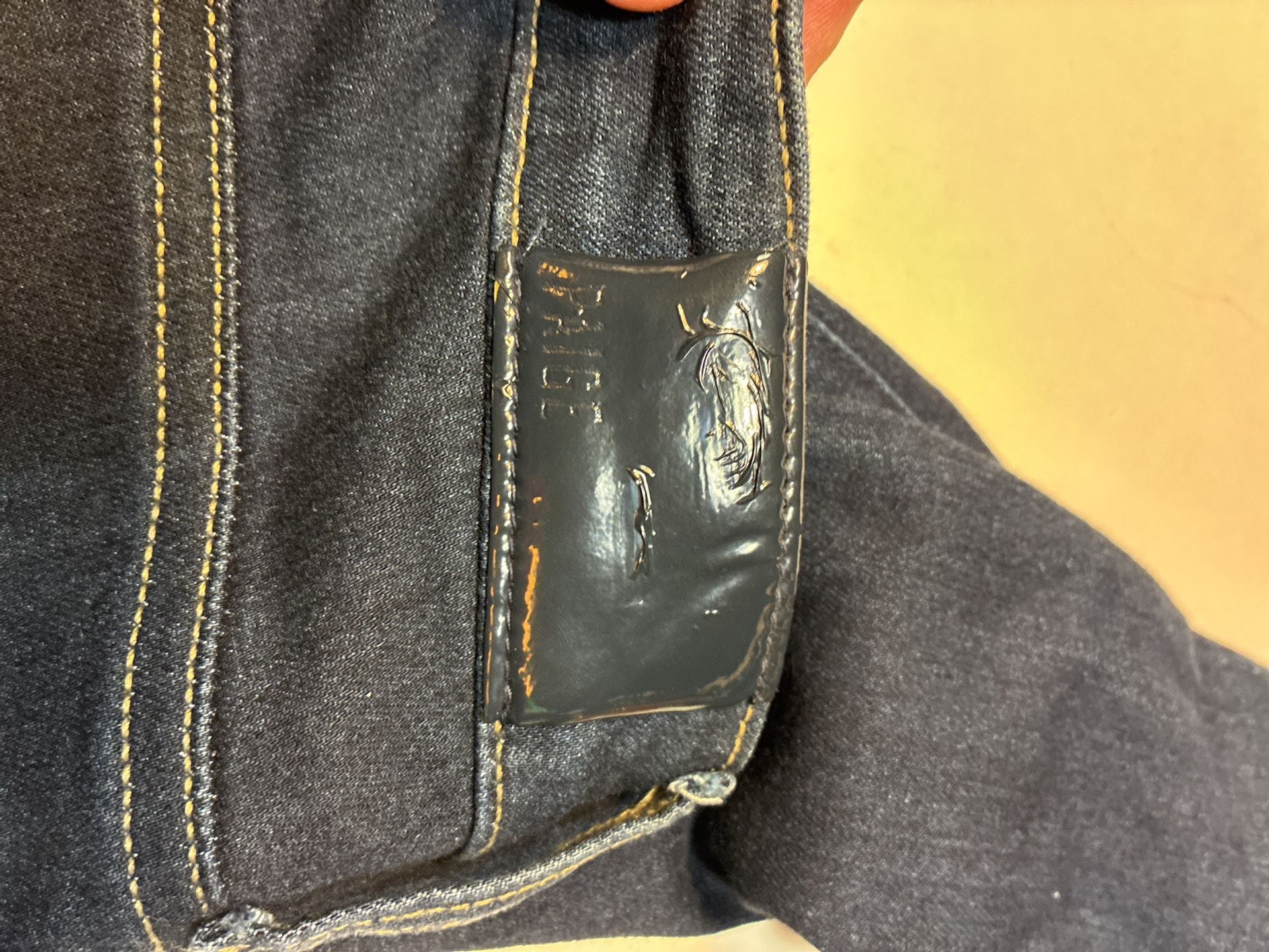 Paige Straight Jeans Size 26 Dark Wash Denim 7