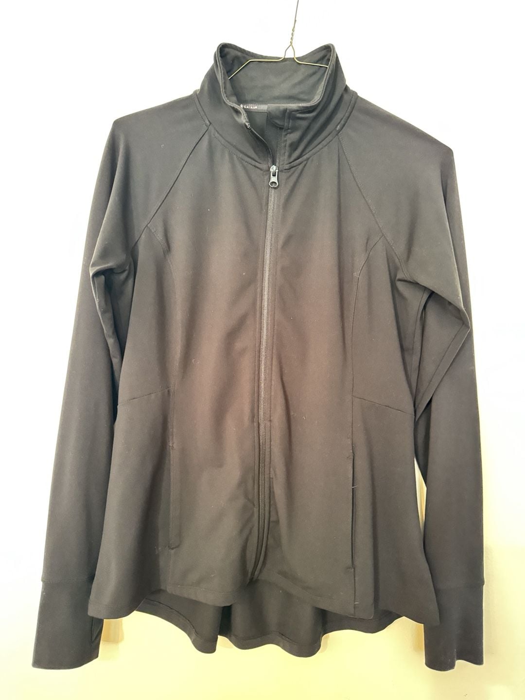 Gaiam Full Zip Active Jacket Size L Black Athletic Outerwear 2