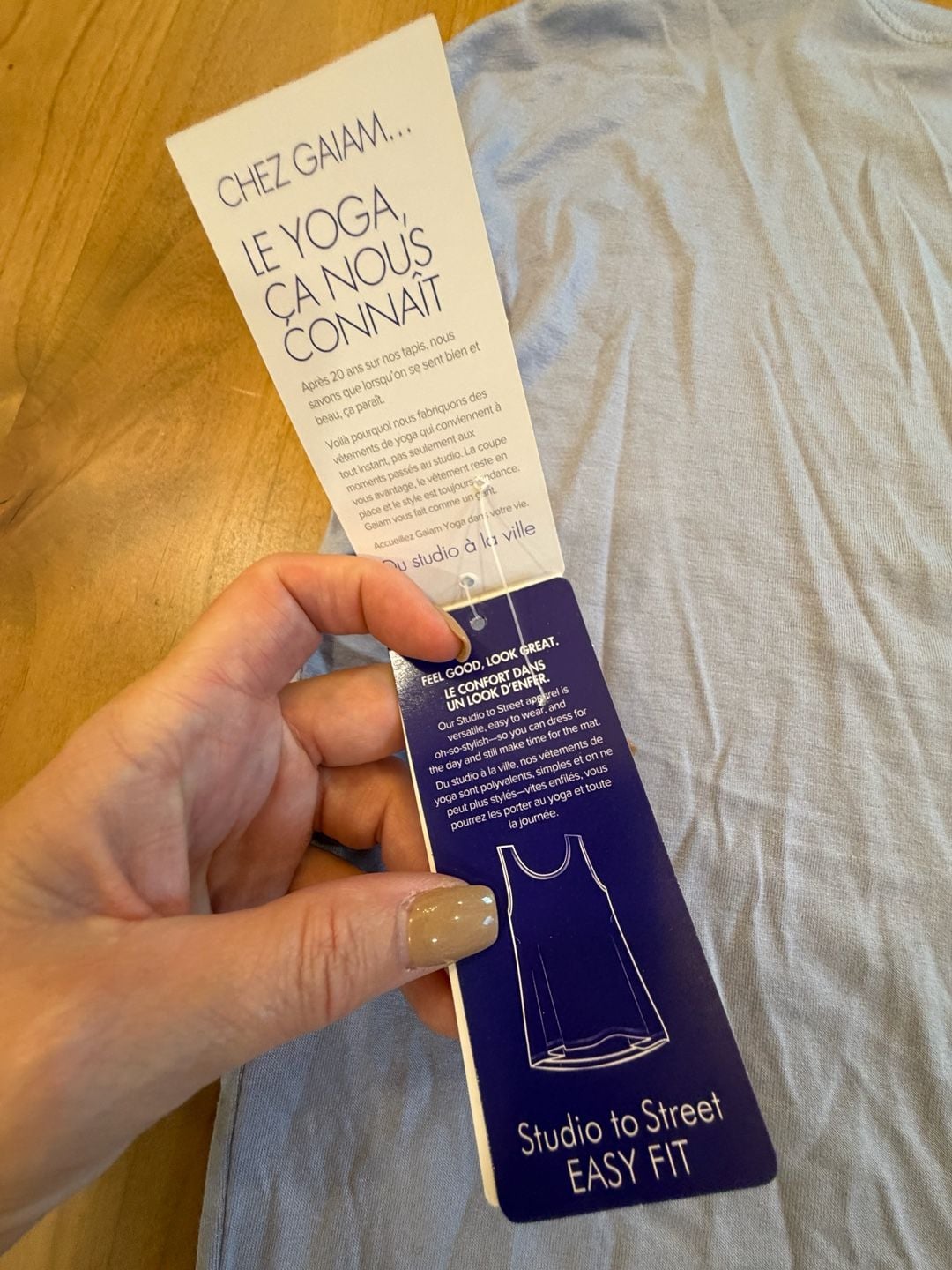 Gaiam Intention Tee Linear Moon Size XS Aleutian 8